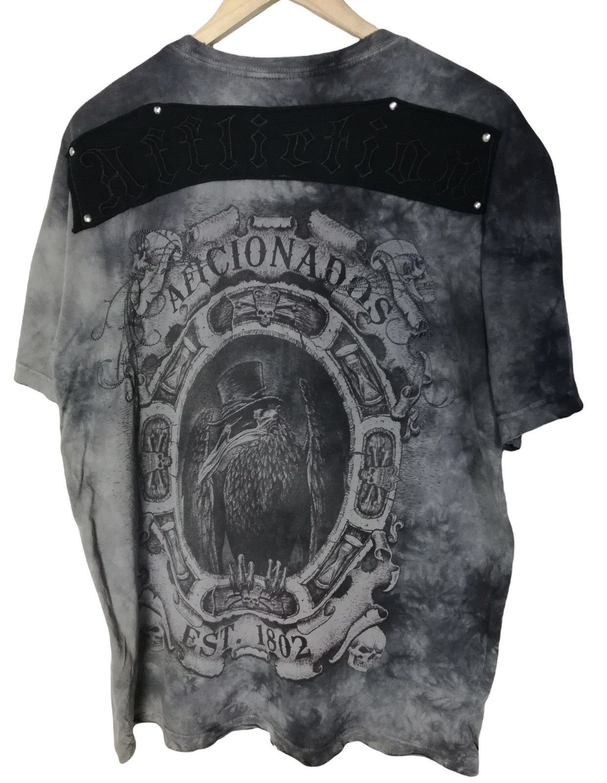 Affliction rare! affliction aficionados leather patches tshirt Size US XL / EU 56 / 4 - 3 Thumbnail