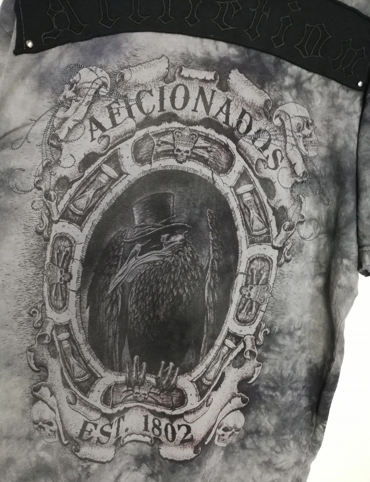 Affliction rare! affliction aficionados leather patches tshirt Size US XL / EU 56 / 4 - 2 Thumbnail