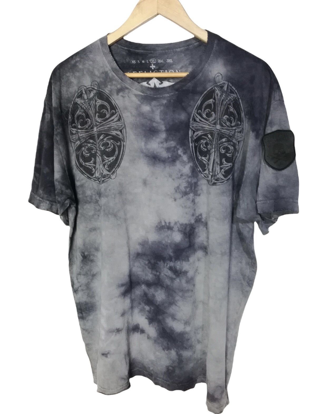 Affliction rare! affliction aficionados leather patches tshirt Size US XL / EU 56 / 4 - 1 Thumbnail