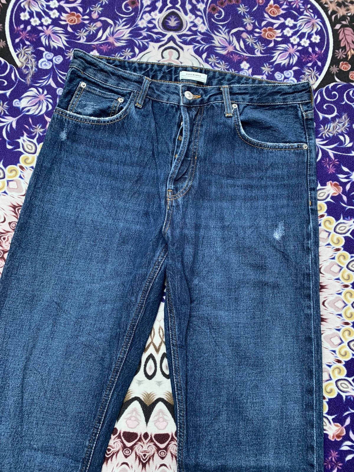 Zara Zara Distressed Denim Size US 34 / EU 50 - 2 Thumbnail