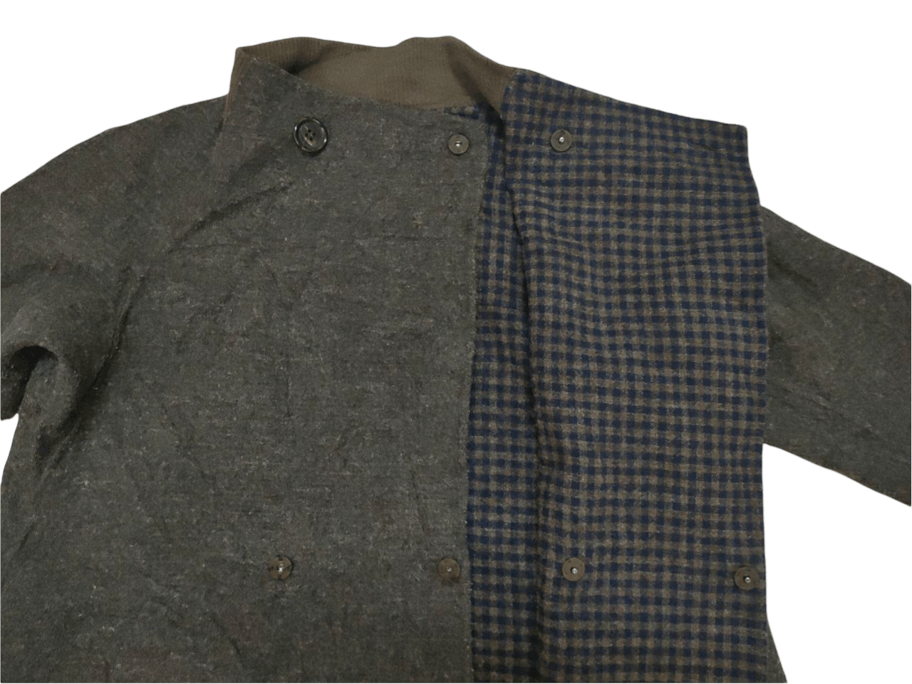 Issey Miyake ❎ Plantation Reversible Wool Long Jacket Size US M / EU 48-50 / 2 - 5 Thumbnail