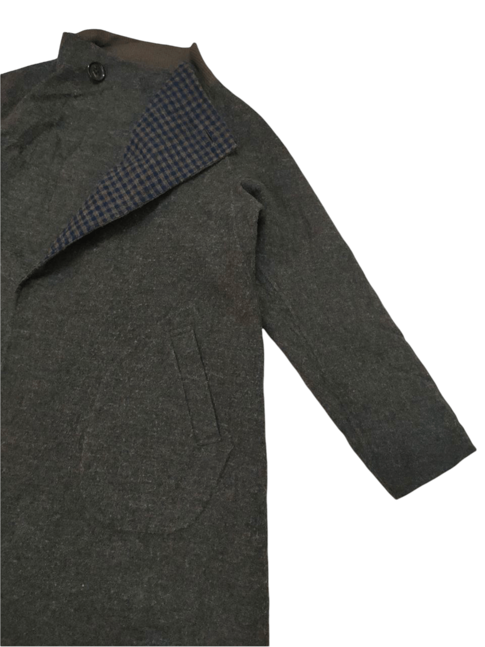 Issey Miyake ❎ Plantation Reversible Wool Long Jacket Size US M / EU 48-50 / 2 - 4 Thumbnail