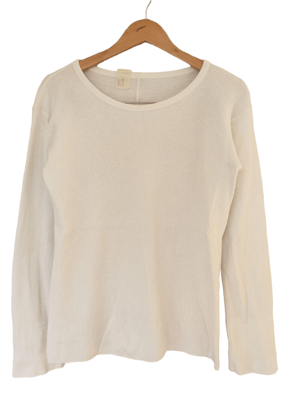 Japanese Brand × N.Hoolywood N.Hoolywood Waffle Knit Long Sleeve T-Shirt Size US S / EU 44-46 / 1 - 1 Thumbnail