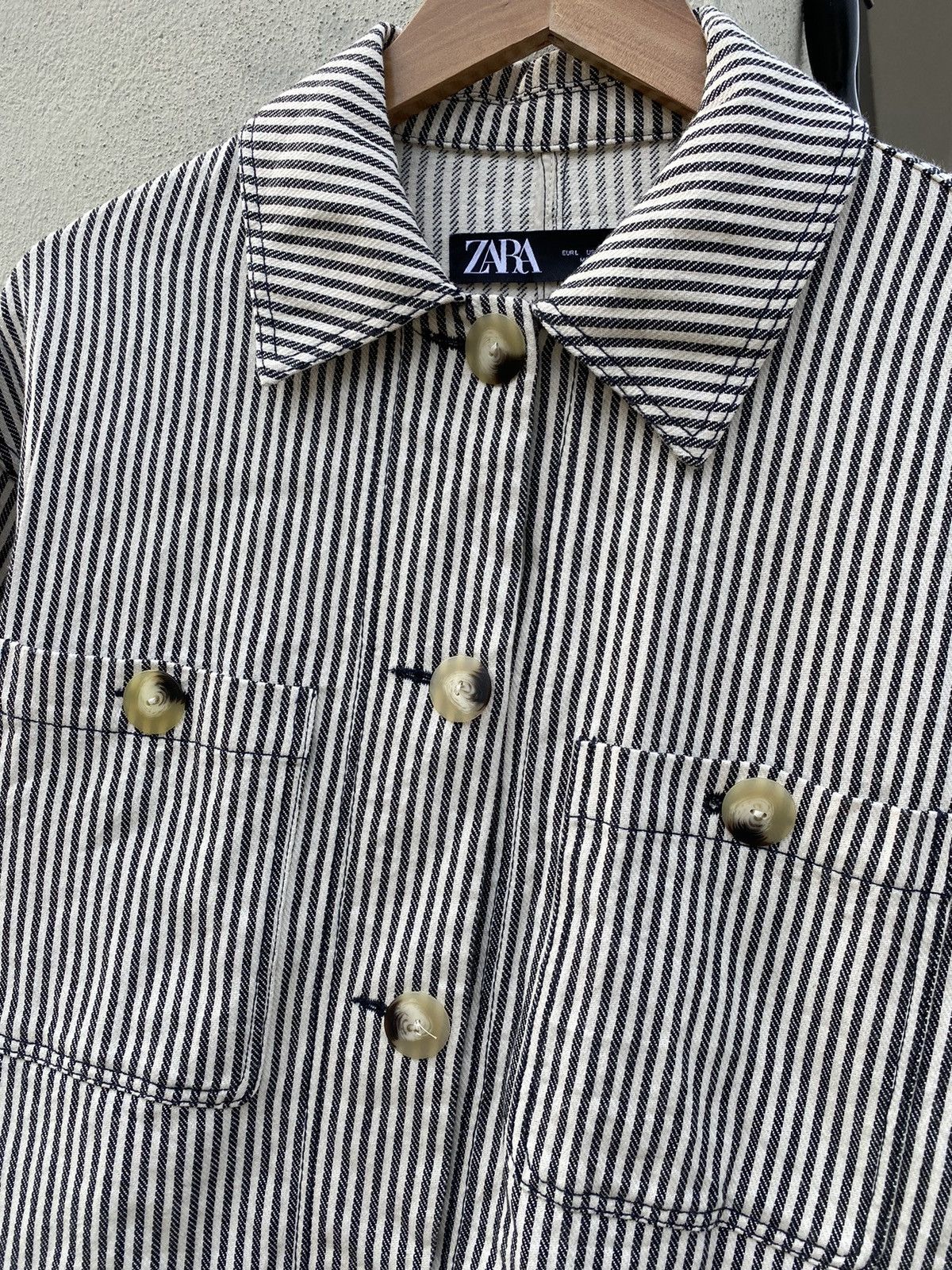 Zara Hickory Strike Work Shirt Zara Size US L / EU 52-54 / 3 - 2 Thumbnail
