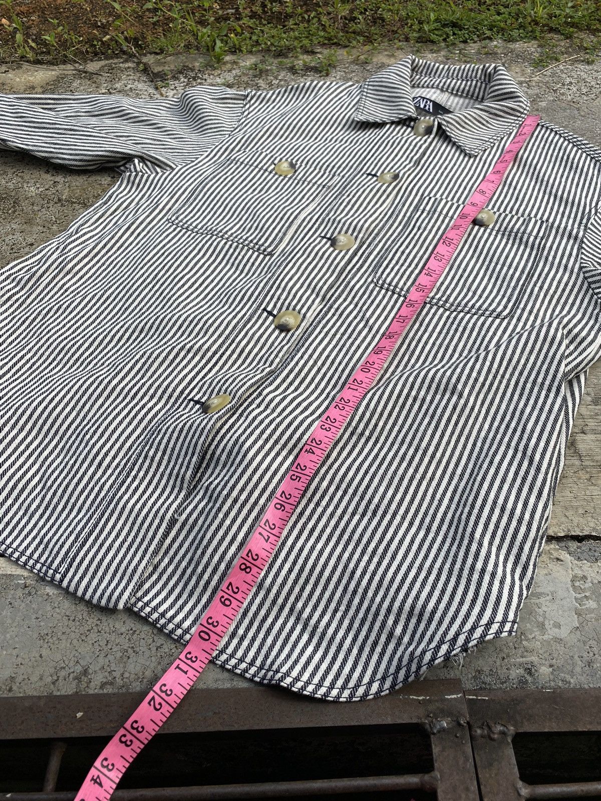 Zara Hickory Strike Work Shirt Zara Size US L / EU 52-54 / 3 - 11 Thumbnail