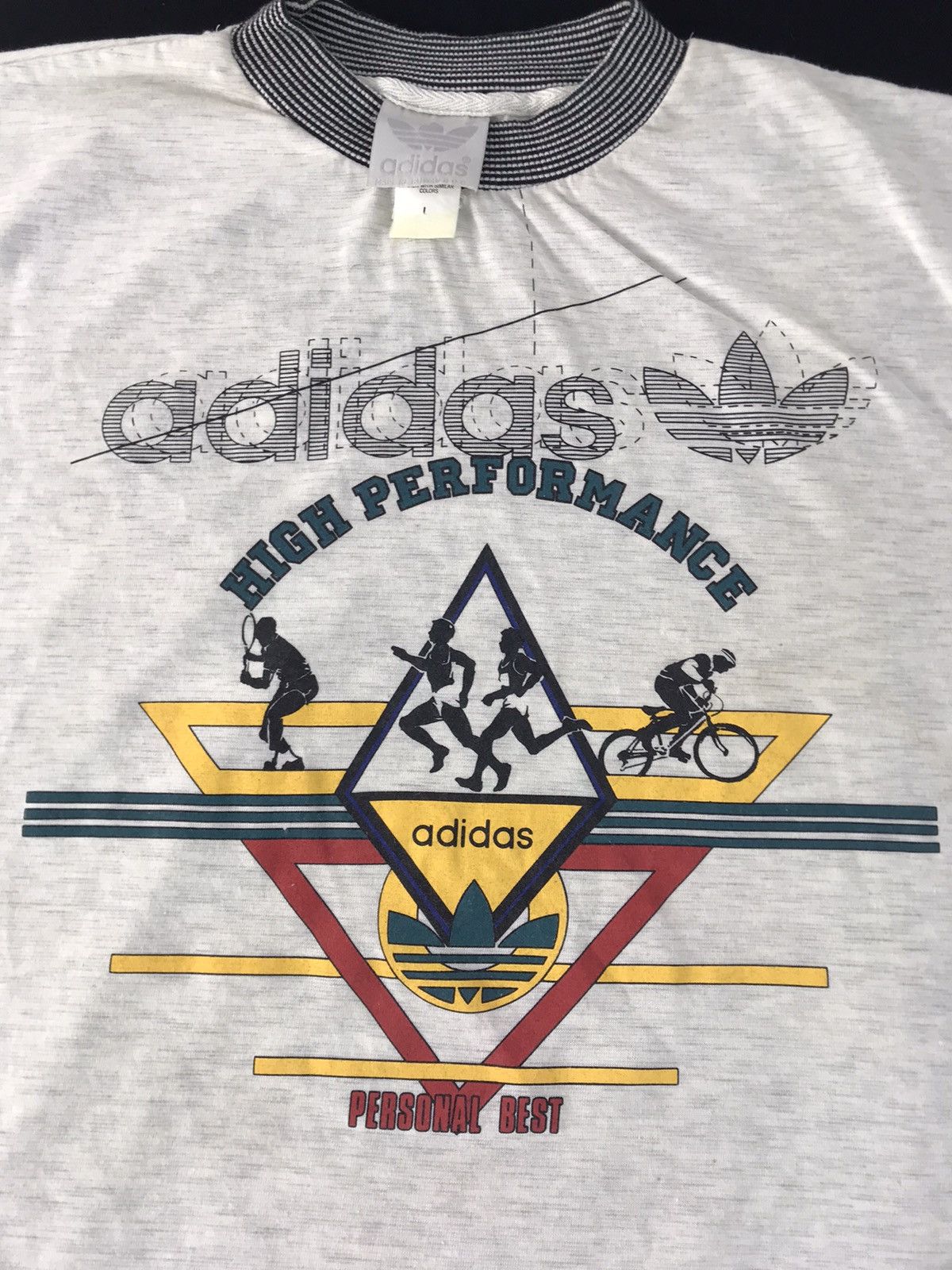 Adidas Adidas High Perfomance Trifoil Trikot Sportswear Printed Size US XL / EU 56 / 4 - 3 Thumbnail