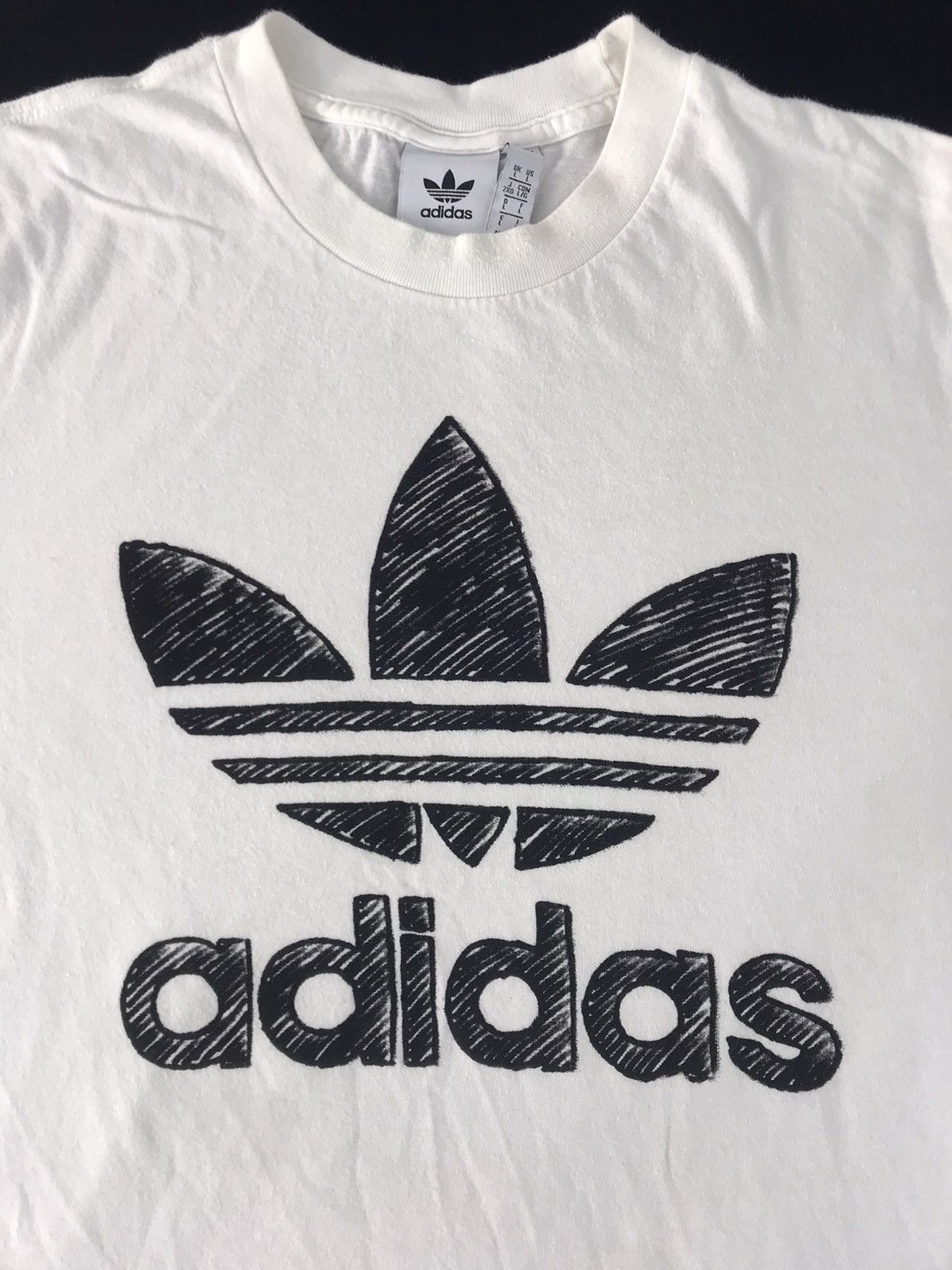 Adidas Adidas Trifoil Trikots Sportswear Big Logo Printed Tee Size US XL / EU 56 / 4 - 3 Thumbnail