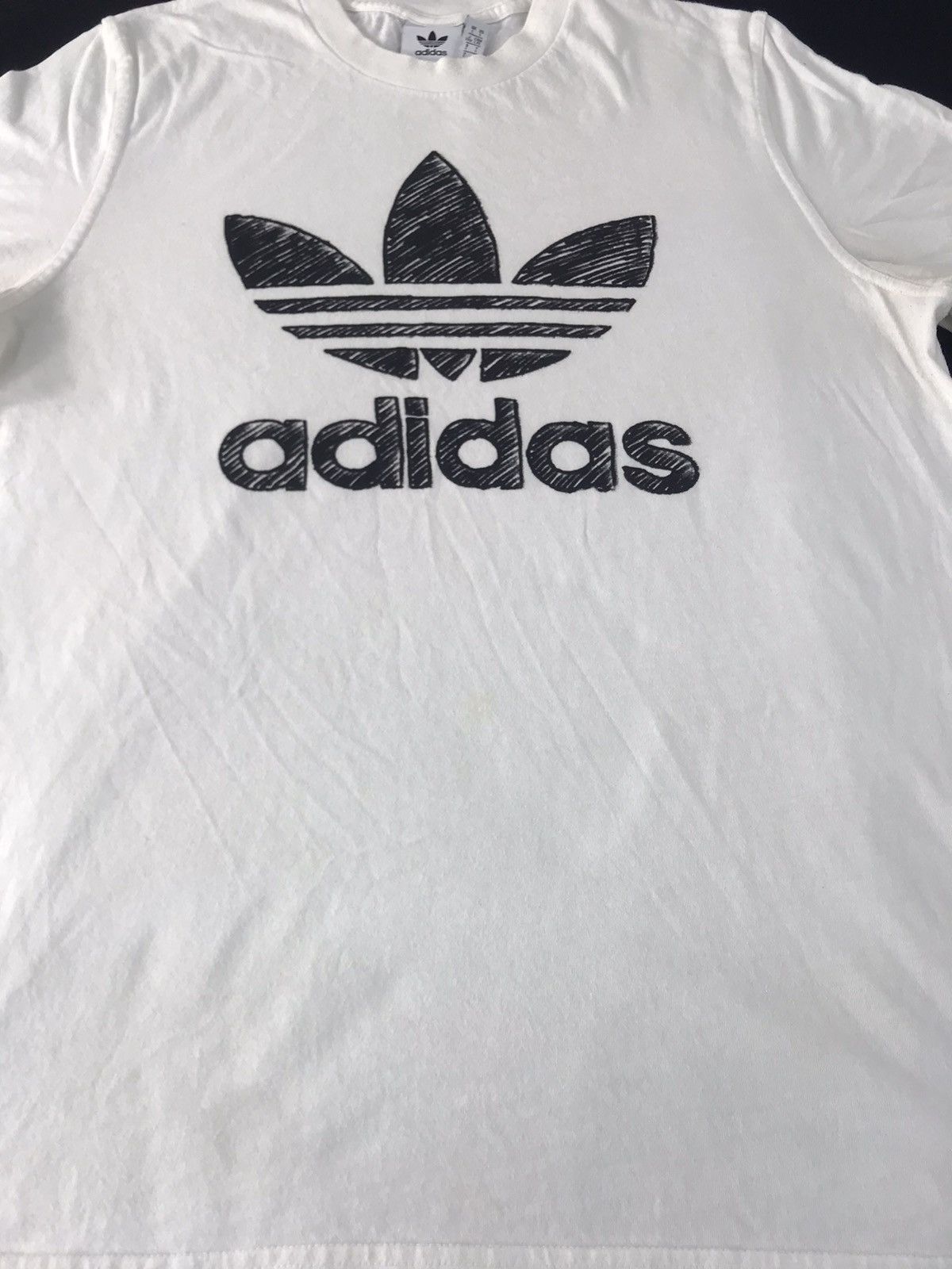 Adidas Adidas Trifoil Trikots Sportswear Big Logo Printed Tee Size US XL / EU 56 / 4 - 4 Thumbnail