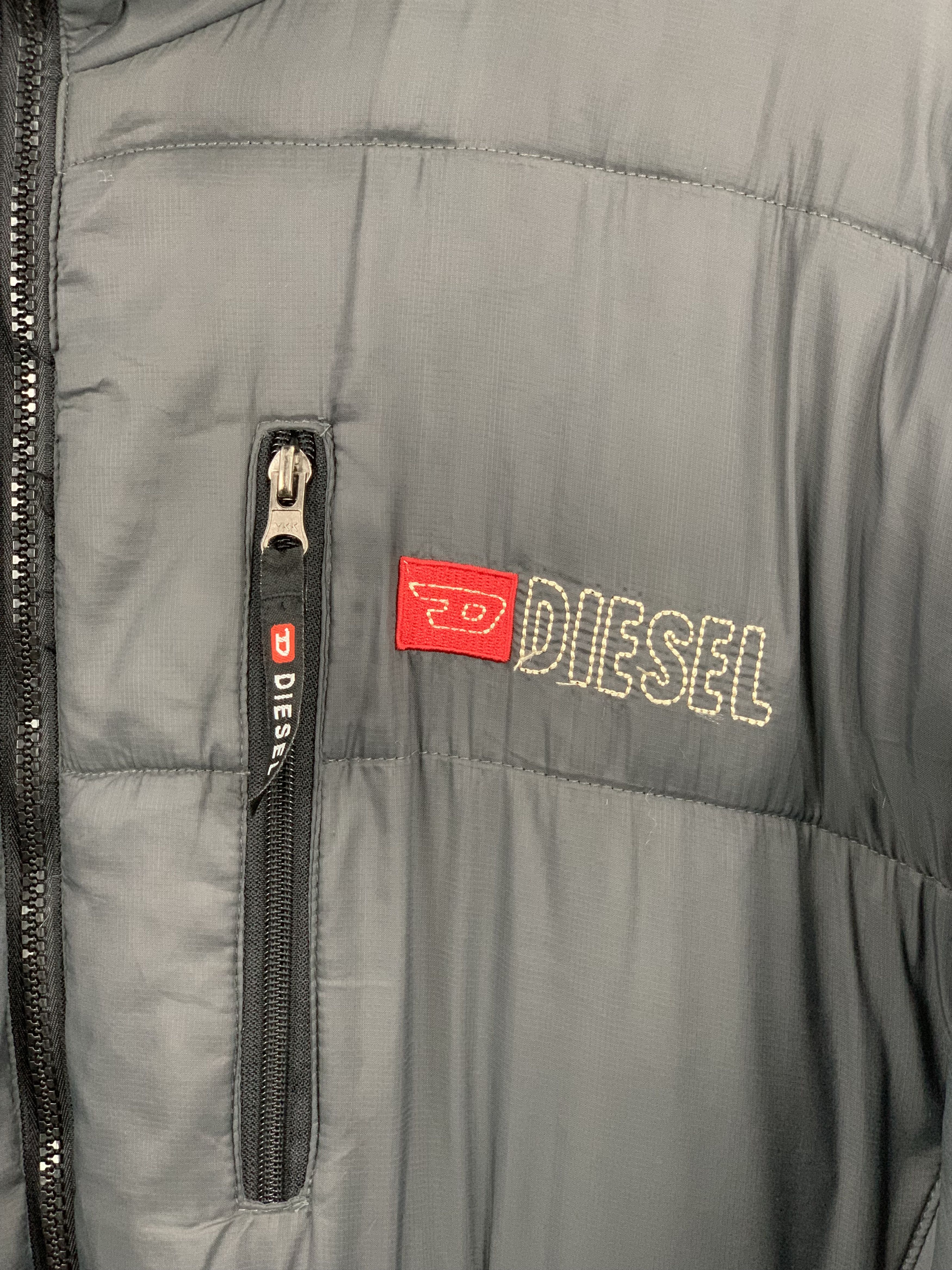 Designer Vintage Diesel Bomber Puffer Jacket J0913 Size US XL / EU 56 / 4 - 9 Thumbnail