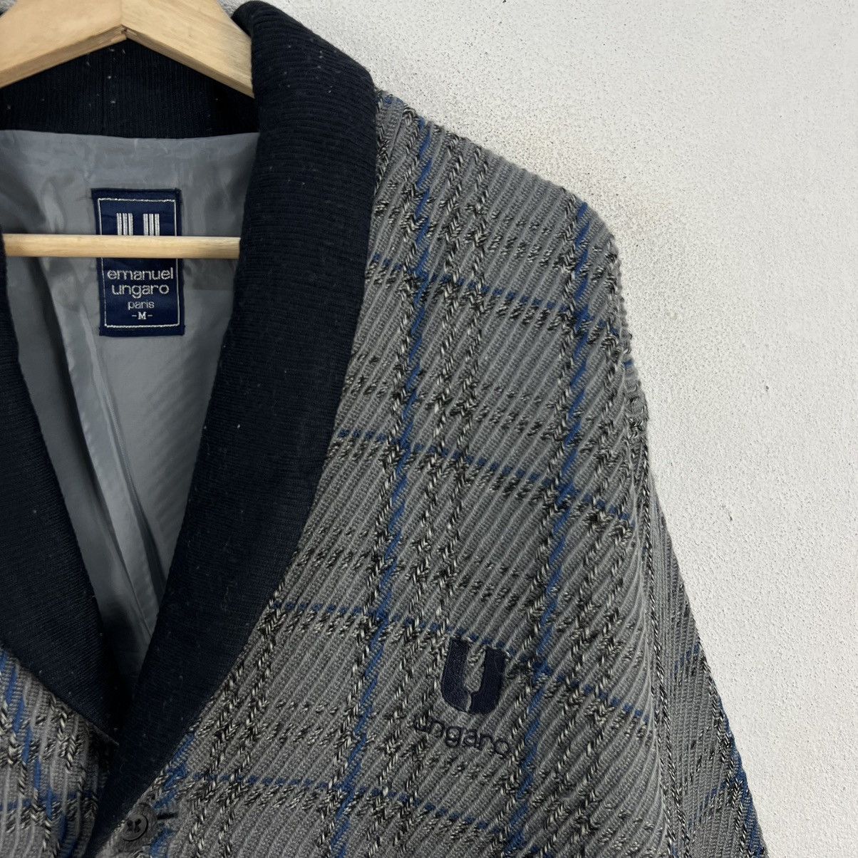 Japanese Brand VINTAGE CARDIGAN EMANUEL UNGARO PARIS JAPAN TARTAN DESIGN Size US M / EU 48-50 / 2 - 5 Thumbnail