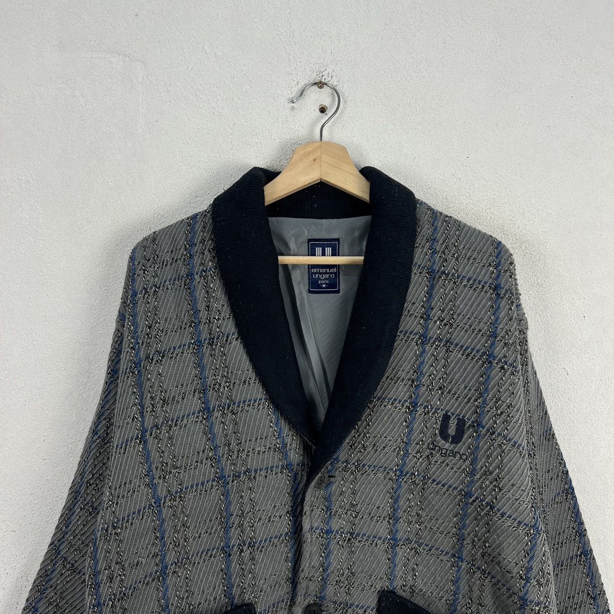 Japanese Brand VINTAGE CARDIGAN EMANUEL UNGARO PARIS JAPAN TARTAN DESIGN Size US M / EU 48-50 / 2 - 4 Thumbnail