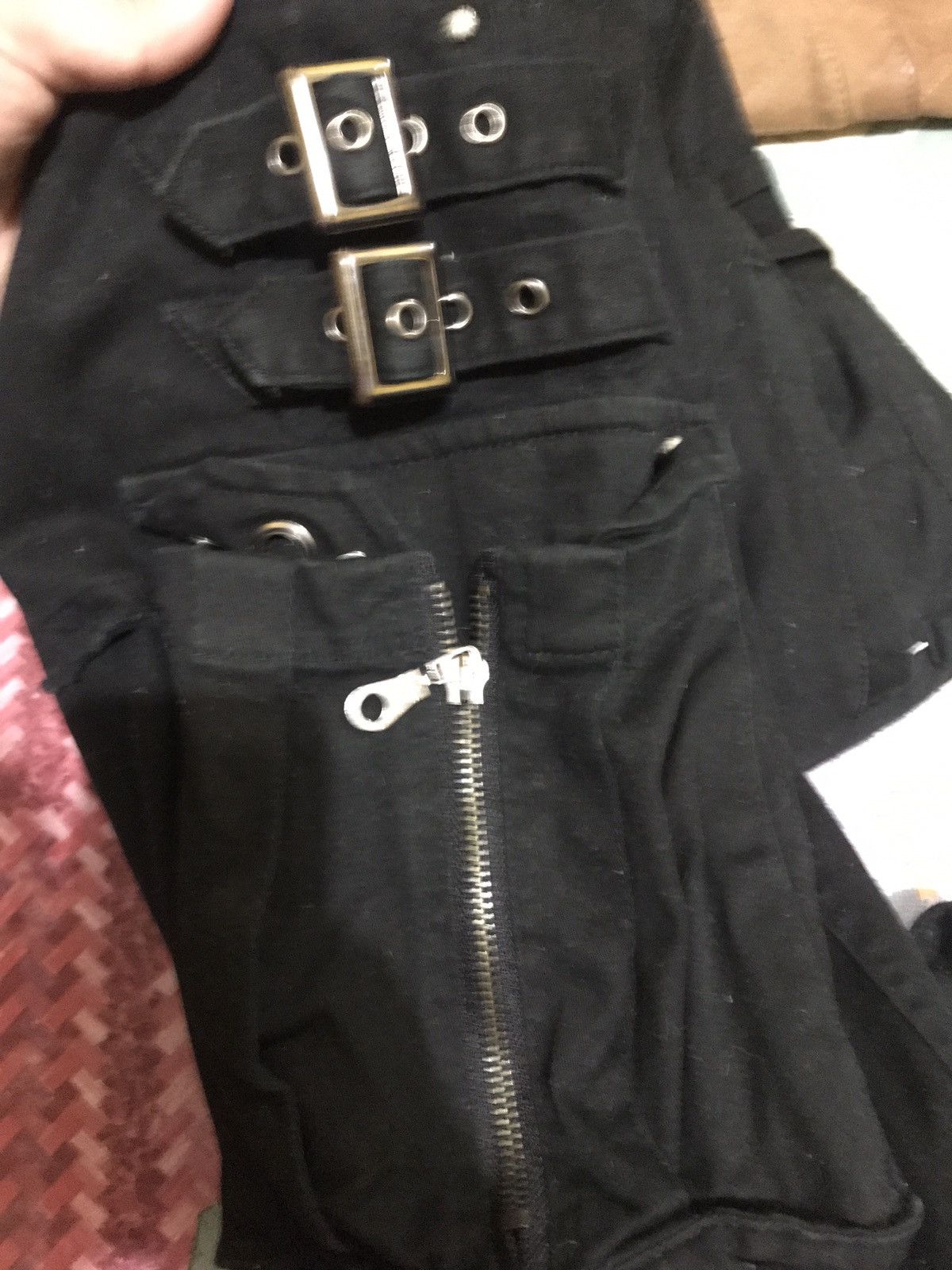 Japanese Brand Saucy Cool Bondage Gas Mask Cargo Pants Size US 31 - 5 Thumbnail