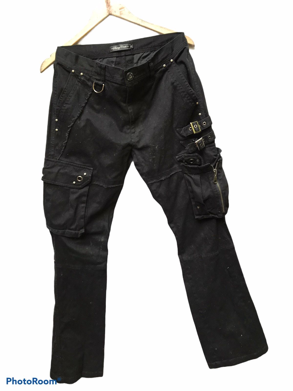 Japanese Brand Saucy Cool Bondage Gas Mask Cargo Pants Size US 31 - 1 Thumbnail