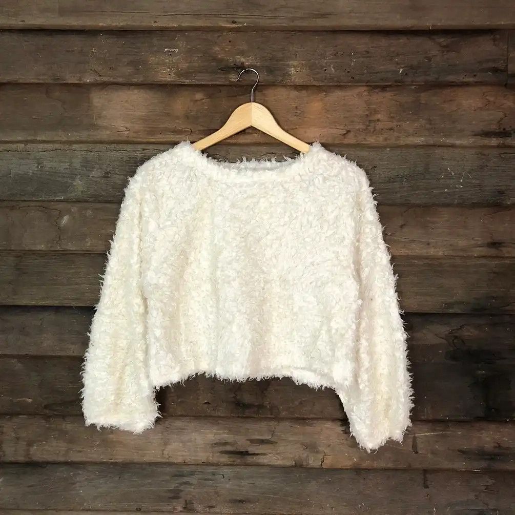 Earth Shag Shaggy Fur Mohair Knitwear #716