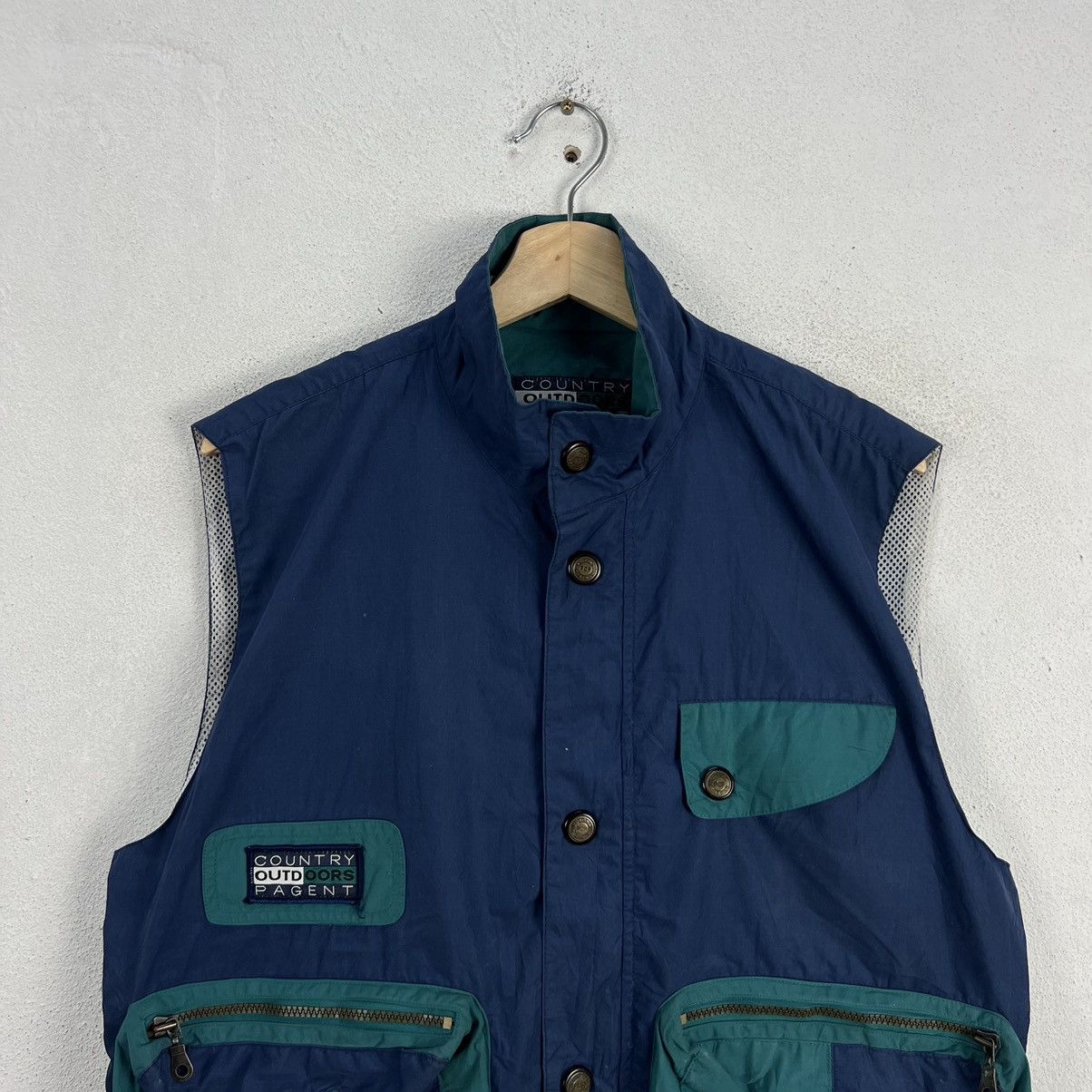 Japanese Brand VINTAGE UTILITY VEST MULTI POCKET COUNTRY OUTDOORS PAGENT Size US S / EU 44-46 / 1 - 4 Thumbnail