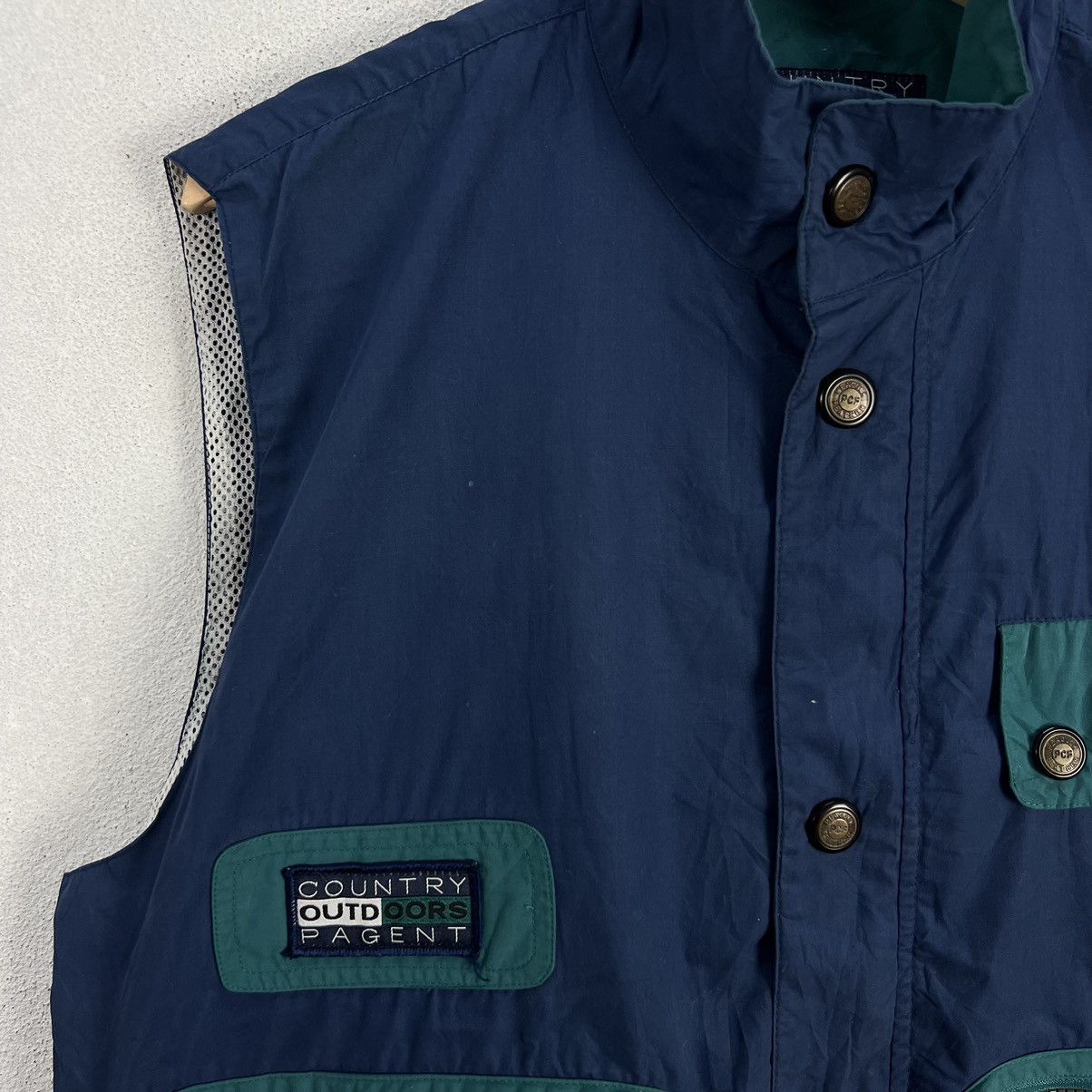 Japanese Brand VINTAGE UTILITY VEST MULTI POCKET COUNTRY OUTDOORS PAGENT Size US S / EU 44-46 / 1 - 5 Thumbnail