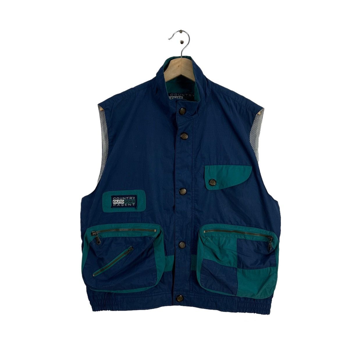 Japanese Brand VINTAGE UTILITY VEST MULTI POCKET COUNTRY OUTDOORS PAGENT Size US S / EU 44-46 / 1 - 1 Thumbnail