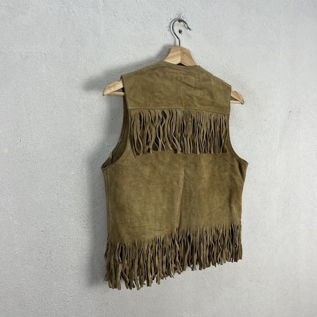 Cowboy Equipment VINTAGE WELOGIN COWBOY WEAR LEATHER VEST USA MADE Size US M / EU 48-50 / 2 - 9 Thumbnail