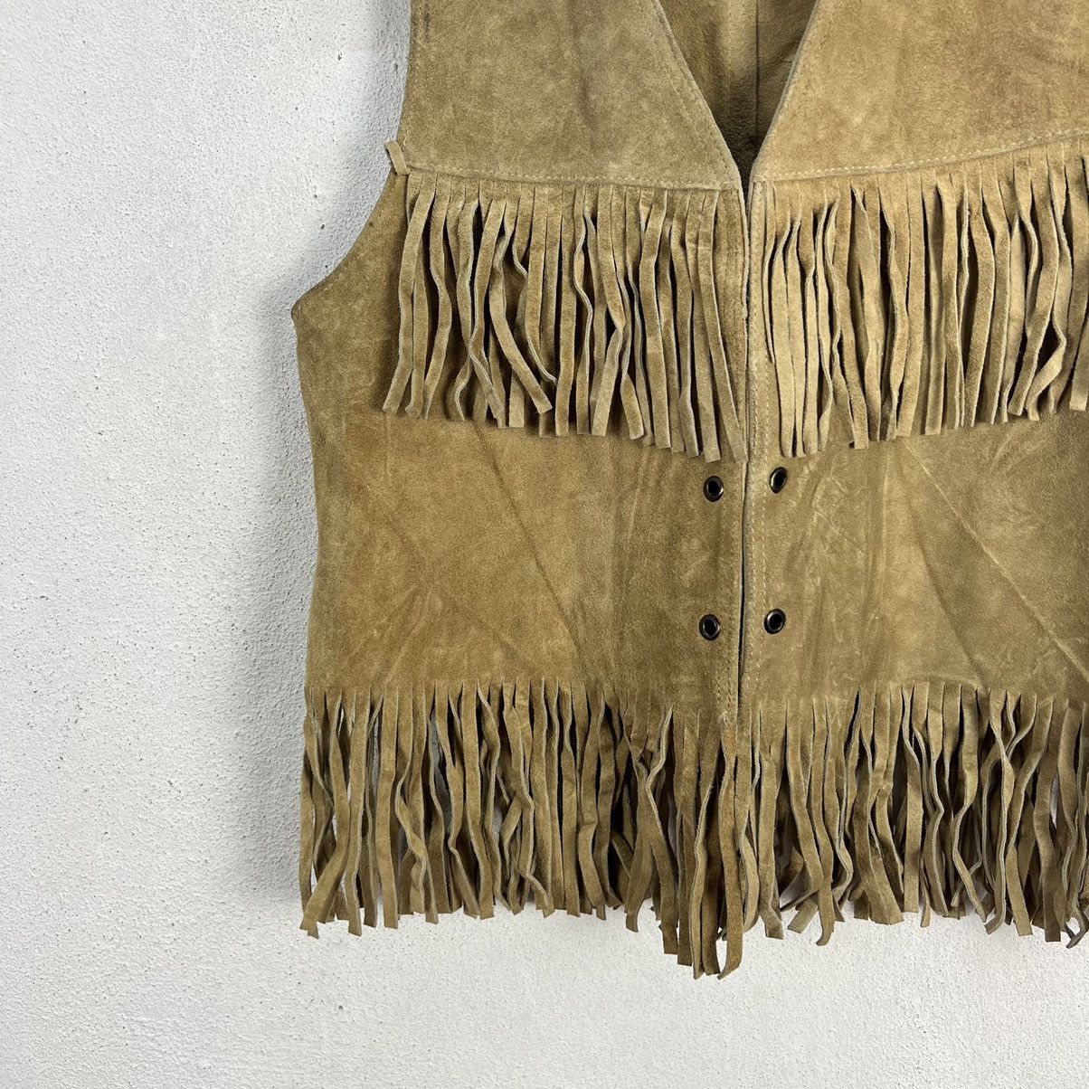 Cowboy Equipment VINTAGE WELOGIN COWBOY WEAR LEATHER VEST USA MADE Size US M / EU 48-50 / 2 - 3 Thumbnail