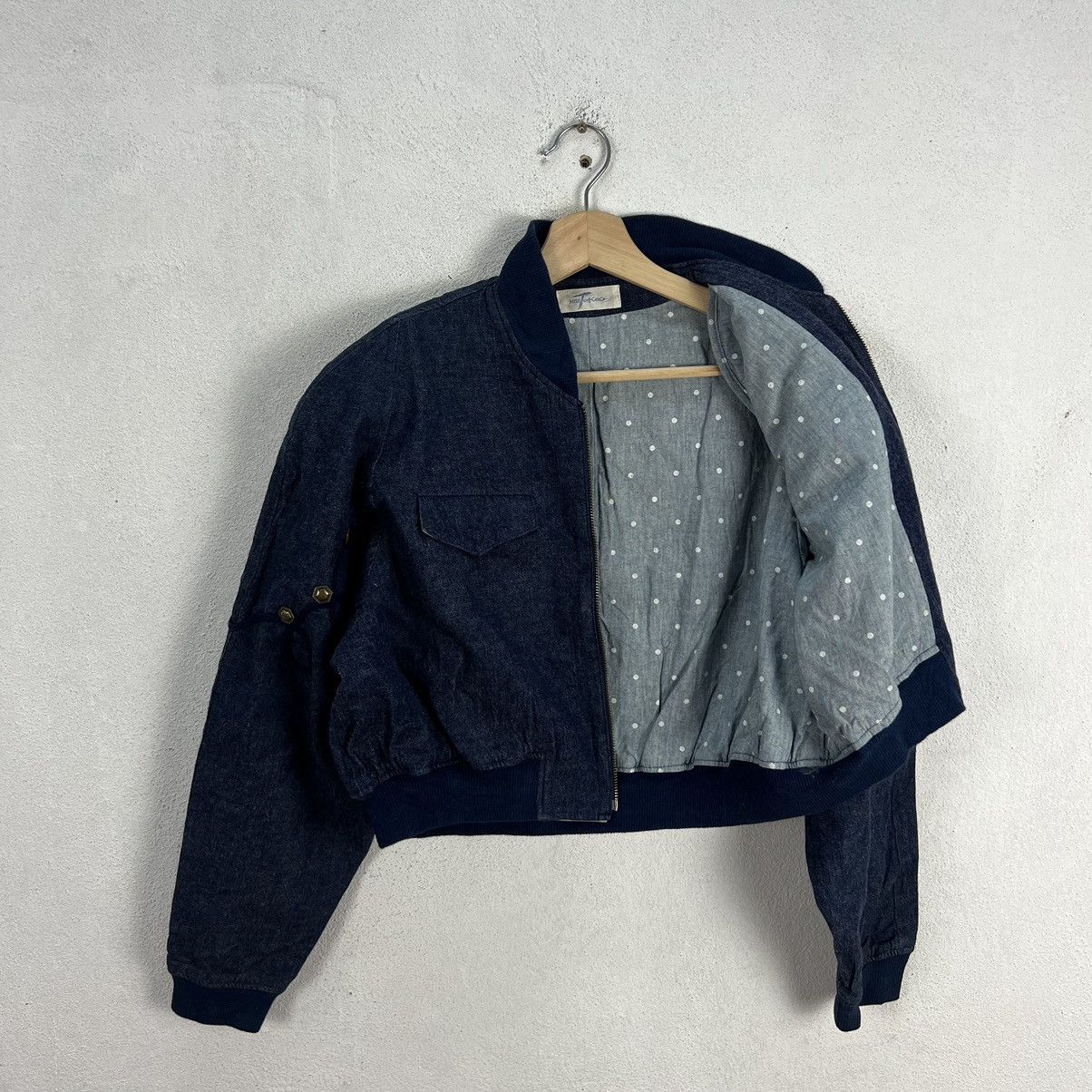 Japanese Brand VINTAGE CROPPED BOMBER JACKET MISS TAKAO JAPAN RARE DESIGN Size M / US 6-8 / IT 42-44 - 8 Thumbnail