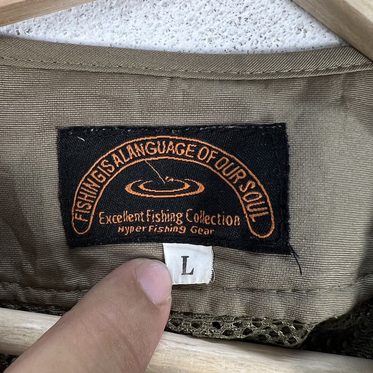 Japanese Brand VINTAGE VEST MULTI POCKET UTILITY FISHING A LANGUAGE JAPAN Size US L / EU 52-54 / 3 - 10 Thumbnail
