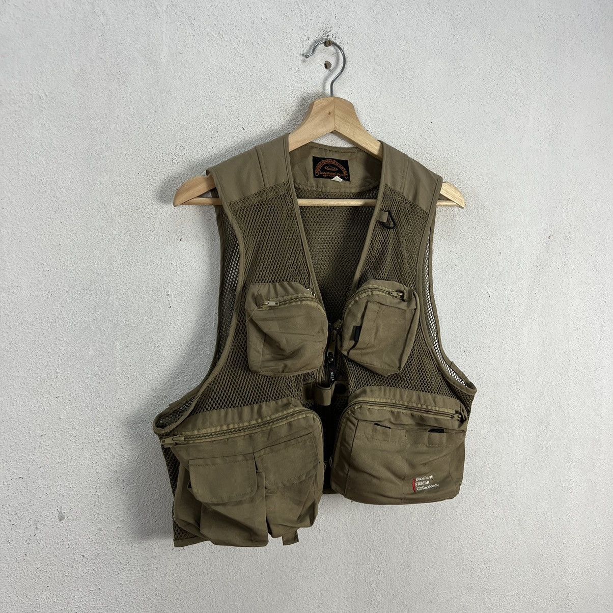 Japanese Brand VINTAGE VEST MULTI POCKET UTILITY FISHING A LANGUAGE JAPAN Size US L / EU 52-54 / 3 - 2 Thumbnail