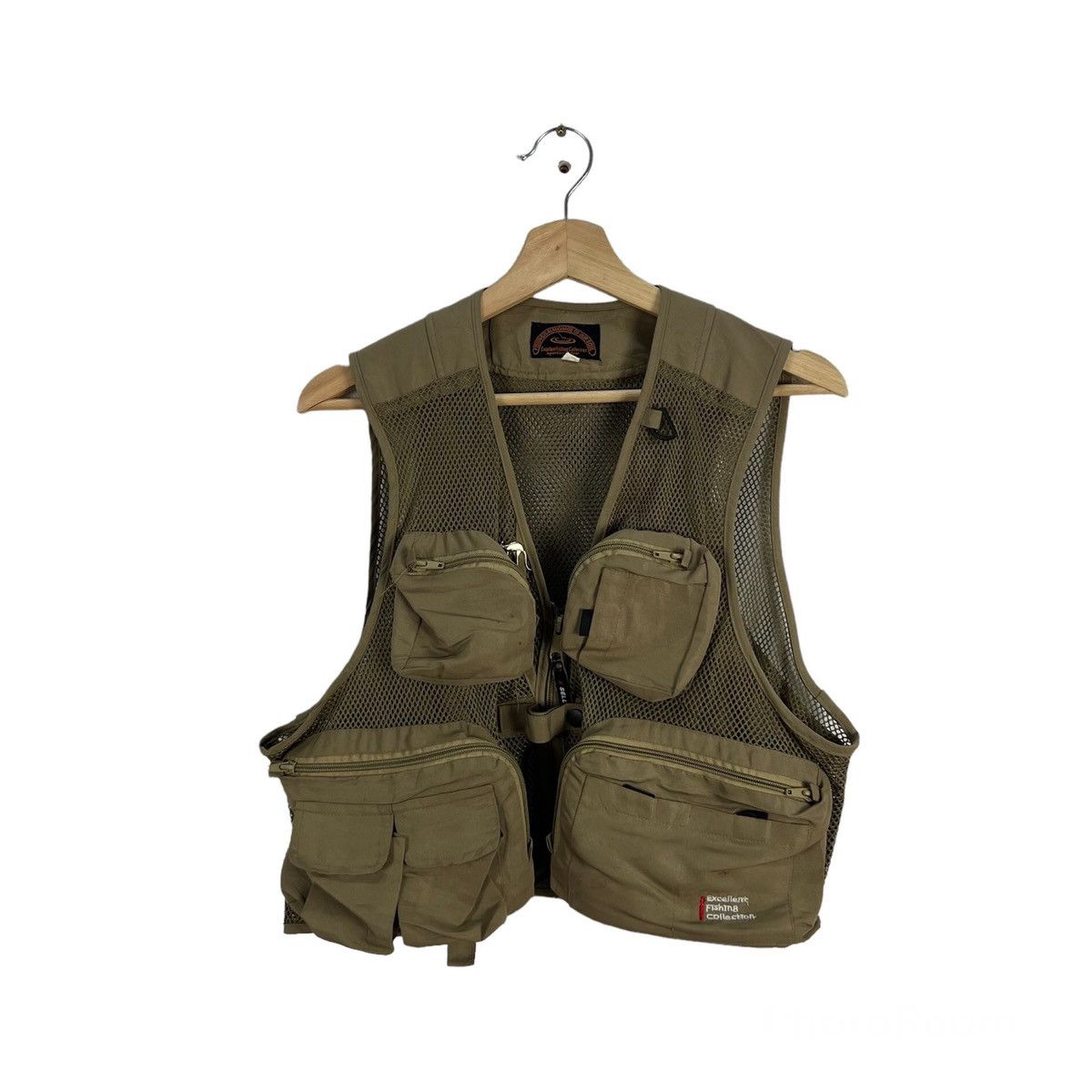 Japanese Brand VINTAGE VEST MULTI POCKET UTILITY FISHING A LANGUAGE JAPAN Size US L / EU 52-54 / 3 - 1 Thumbnail