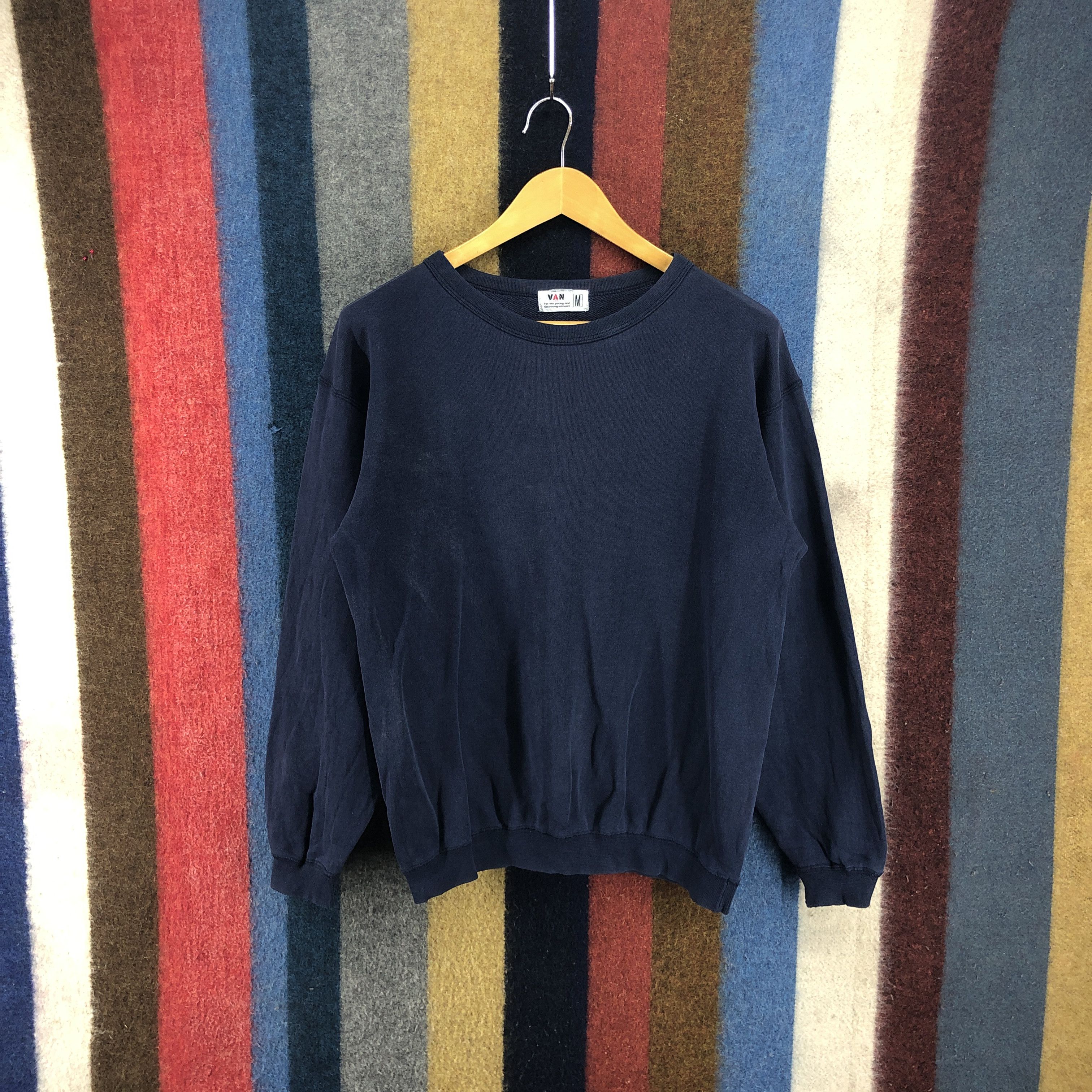 Japanese Brand VAN JAC Crew Neck Sweatshirt #0196/J Size US M / EU 48-50 / 2 - 3 Thumbnail