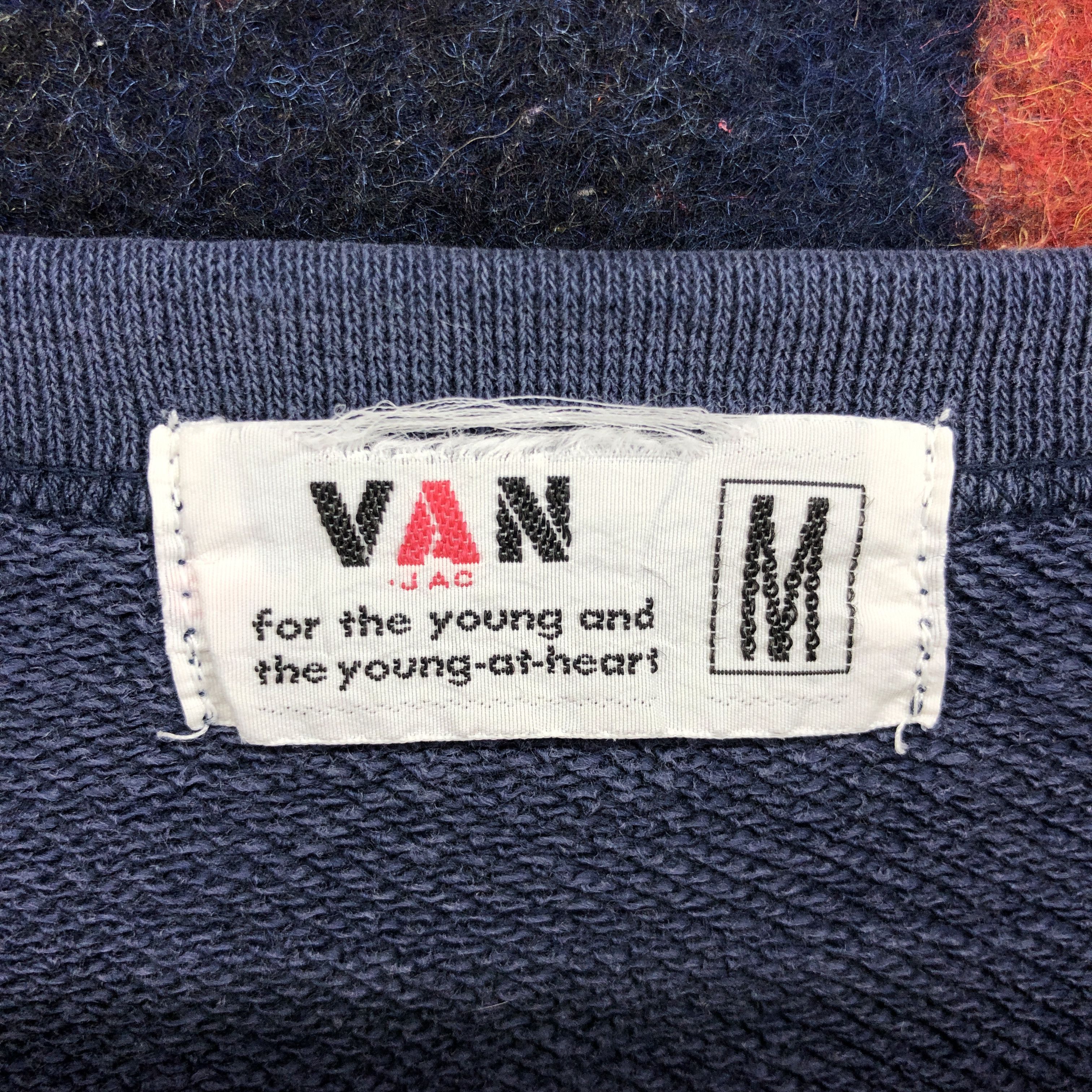 Japanese Brand VAN JAC Crew Neck Sweatshirt #0196/J Size US M / EU 48-50 / 2 - 5 Thumbnail