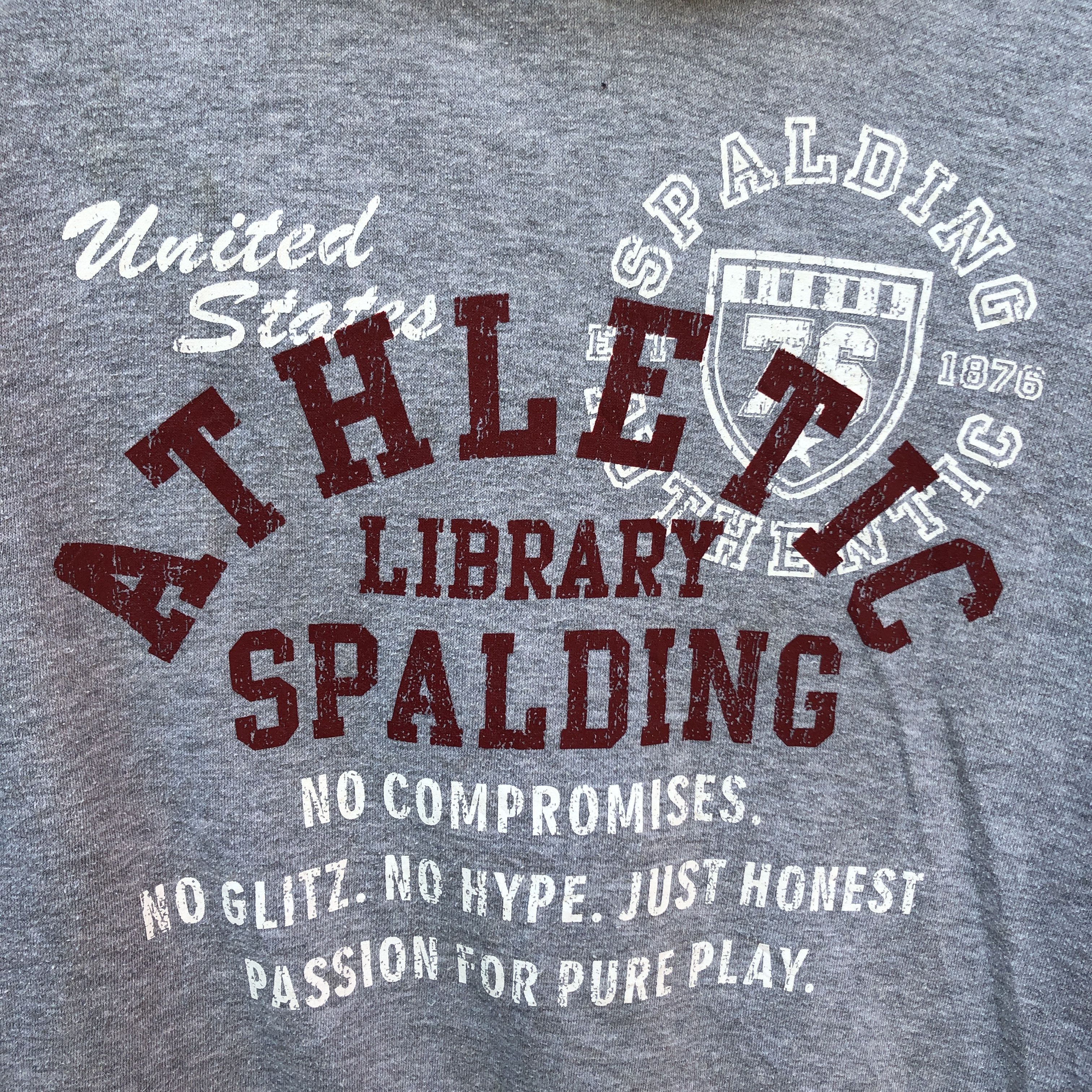 Spalding SPALDING ATHLETIC Hoodie Pullover #0505-14 Size US S / EU 44-46 / 1 - 2 Thumbnail