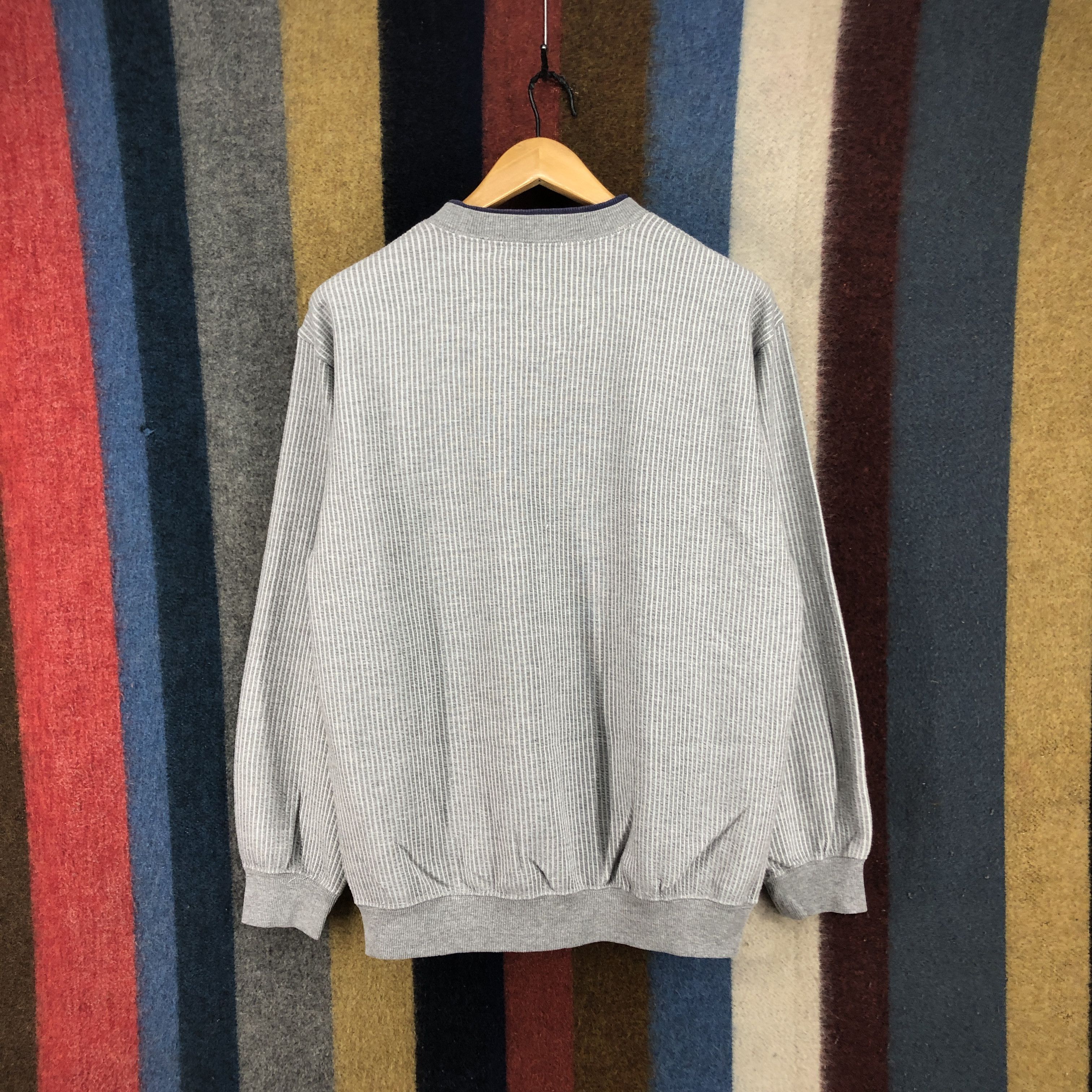 Other HARDY THOMAS Crew Neck Stripe Sweatshirt #058-02 Size US M / EU 48-50 / 2 - 7 Thumbnail