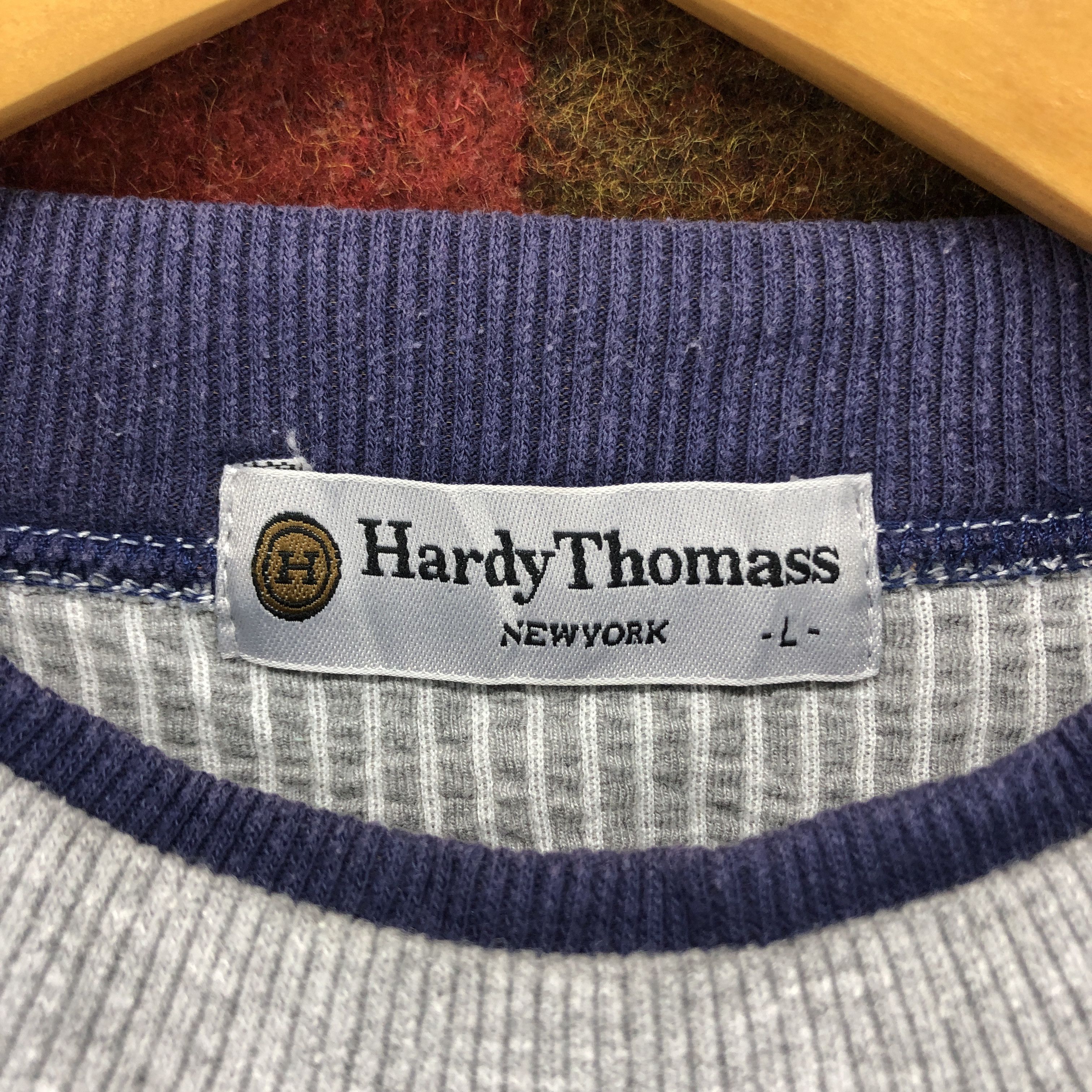 Other HARDY THOMAS Crew Neck Stripe Sweatshirt #058-02 Size US M / EU 48-50 / 2 - 5 Thumbnail