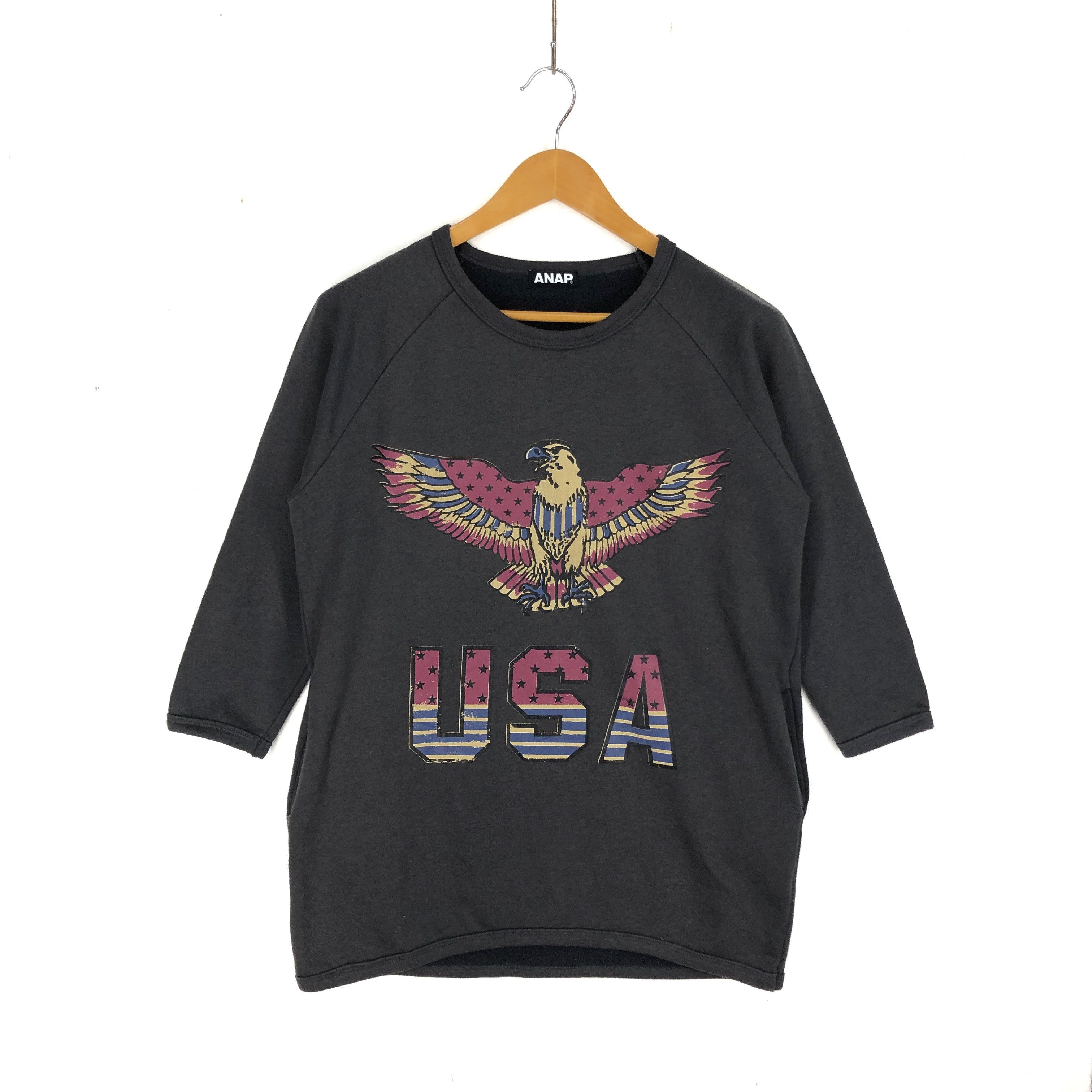 Japanese Brand ANAP Women Crew Neck Sweatshirt #2449-74 Size M / US 6-8 / IT 42-44 - 1 Thumbnail