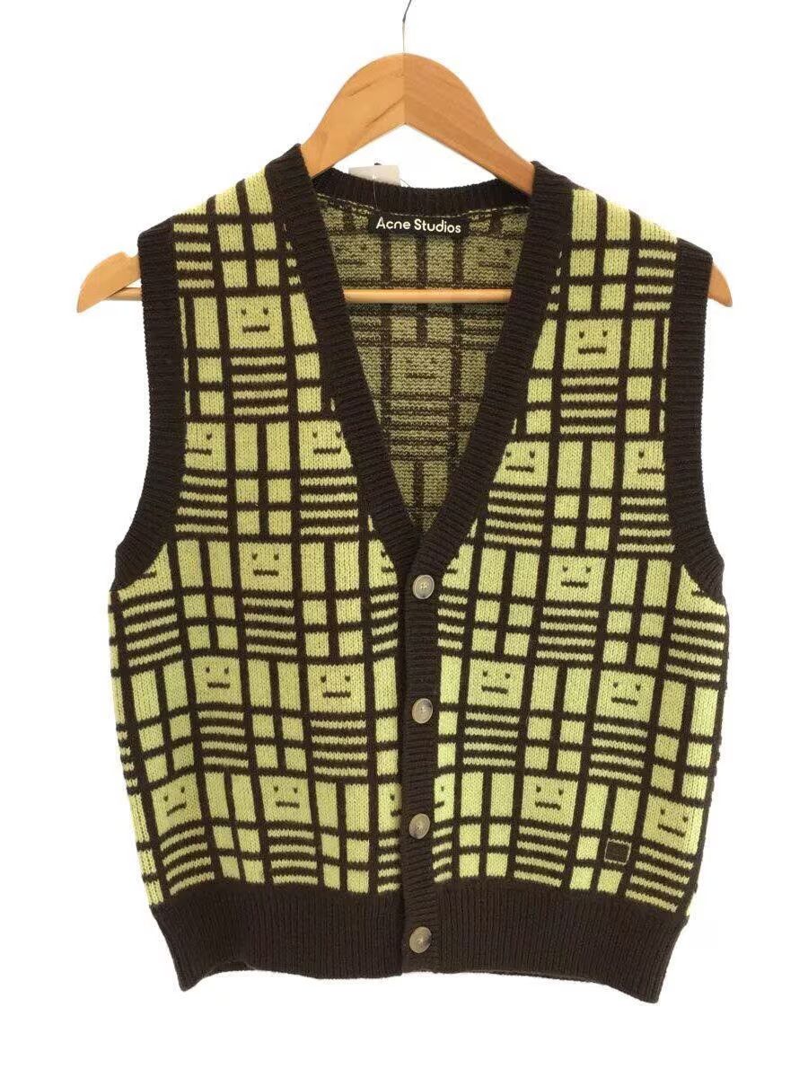 image of Acne Studios Block Face Wool Knit Sweater Vest, Men's (Size Small)