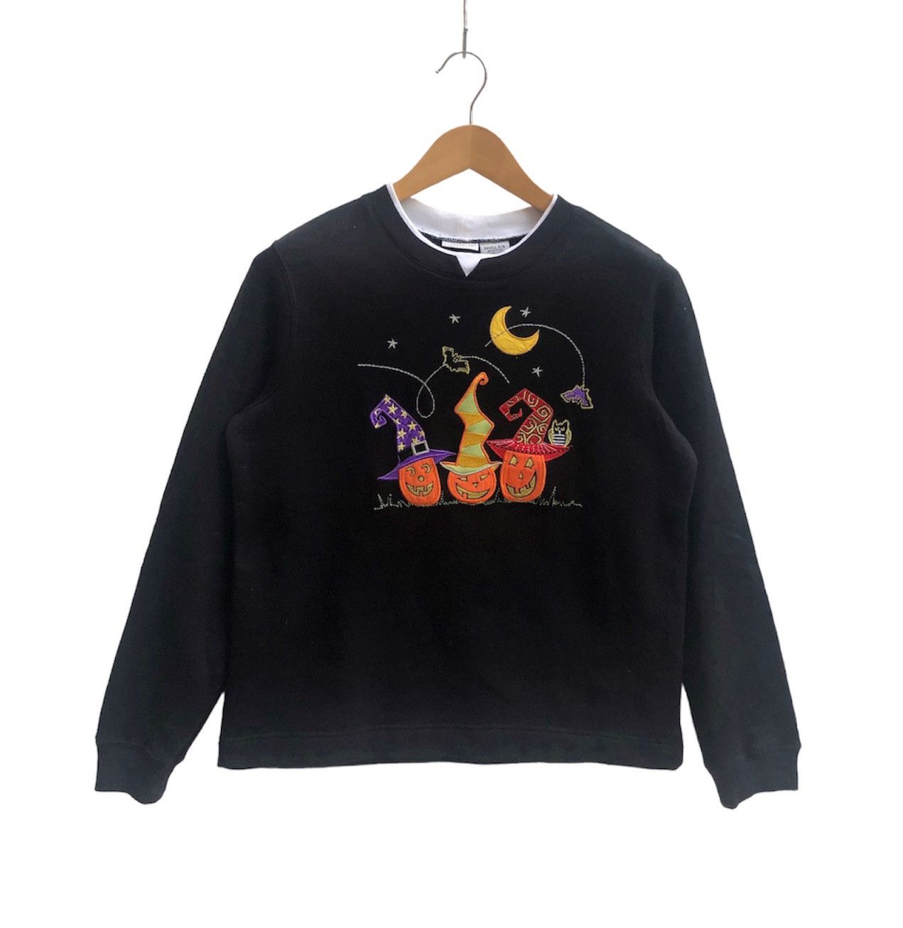 Vintage Vtg HAPPY HALLOWEEN by WHITE STAG Women Sweatshirt #0566-17 Size S / US 4 / IT 40 - 1 Thumbnail