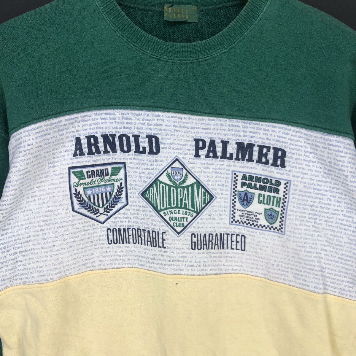 Japanese Brand ARNOLD PALMER Women Crew Neck Sweatshirt #1289-45 Size M / US 6-8 / IT 42-44 - 2 Thumbnail
