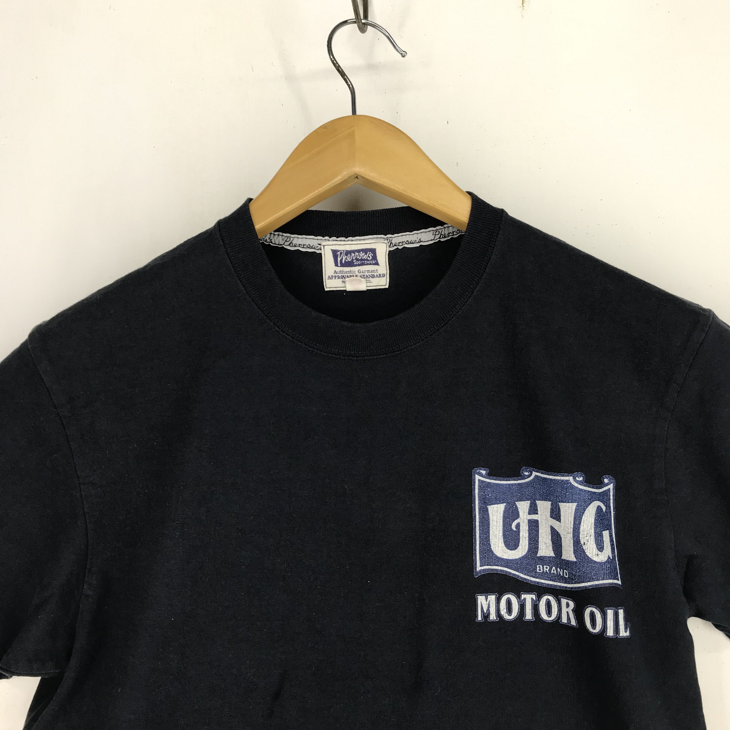 Pherrow's UHG MOTOR OIL by PHERROWS Crew Neck T Shirt #2310-80 Size US S / EU 44-46 / 1 - 4 Thumbnail