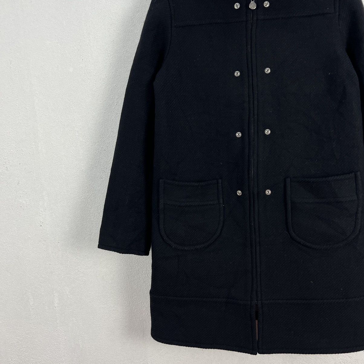 Courreges ICONIC BLACK COURREGES LONG WOOL JACKET Size US M / EU 48-50 / 2 - 3 Thumbnail