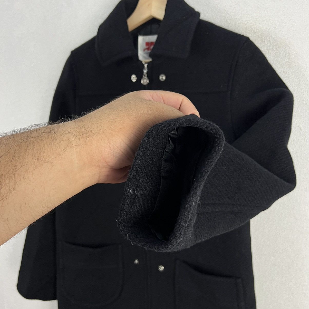 Courreges ICONIC BLACK COURREGES LONG WOOL JACKET Size US M / EU 48-50 / 2 - 6 Thumbnail