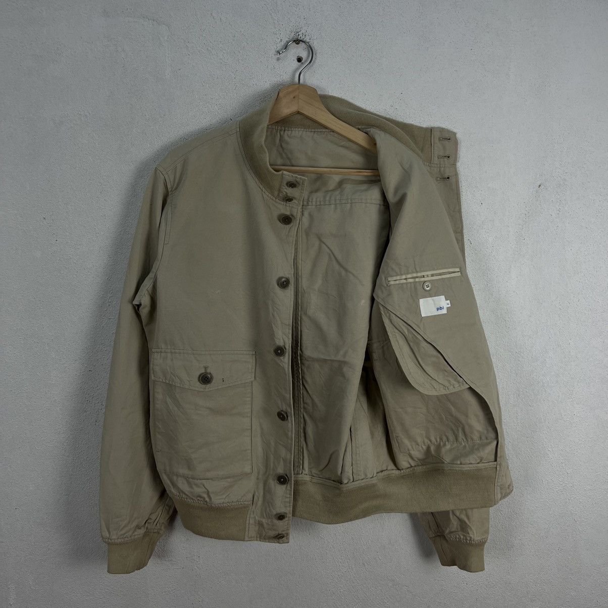 Japanese Brand VINTAGE LIGHT BOMBER JACKET PBI JAPAN INSPIRED ISSEY MIYAKE Size US L / EU 52-54 / 3 - 8 Thumbnail