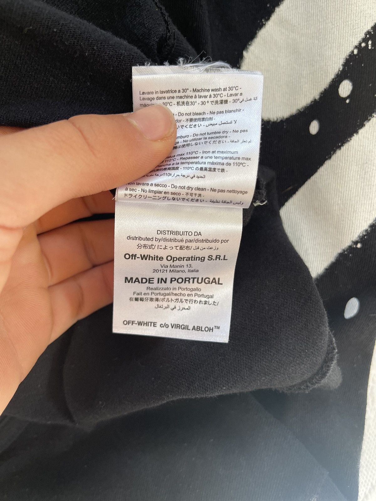 Off white spray paint Long sleeve shirt