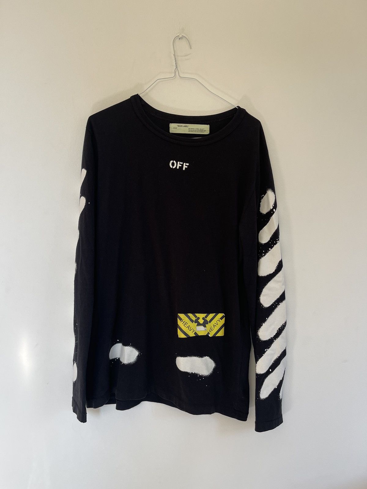 Off white spray paint Long sleeve shirt