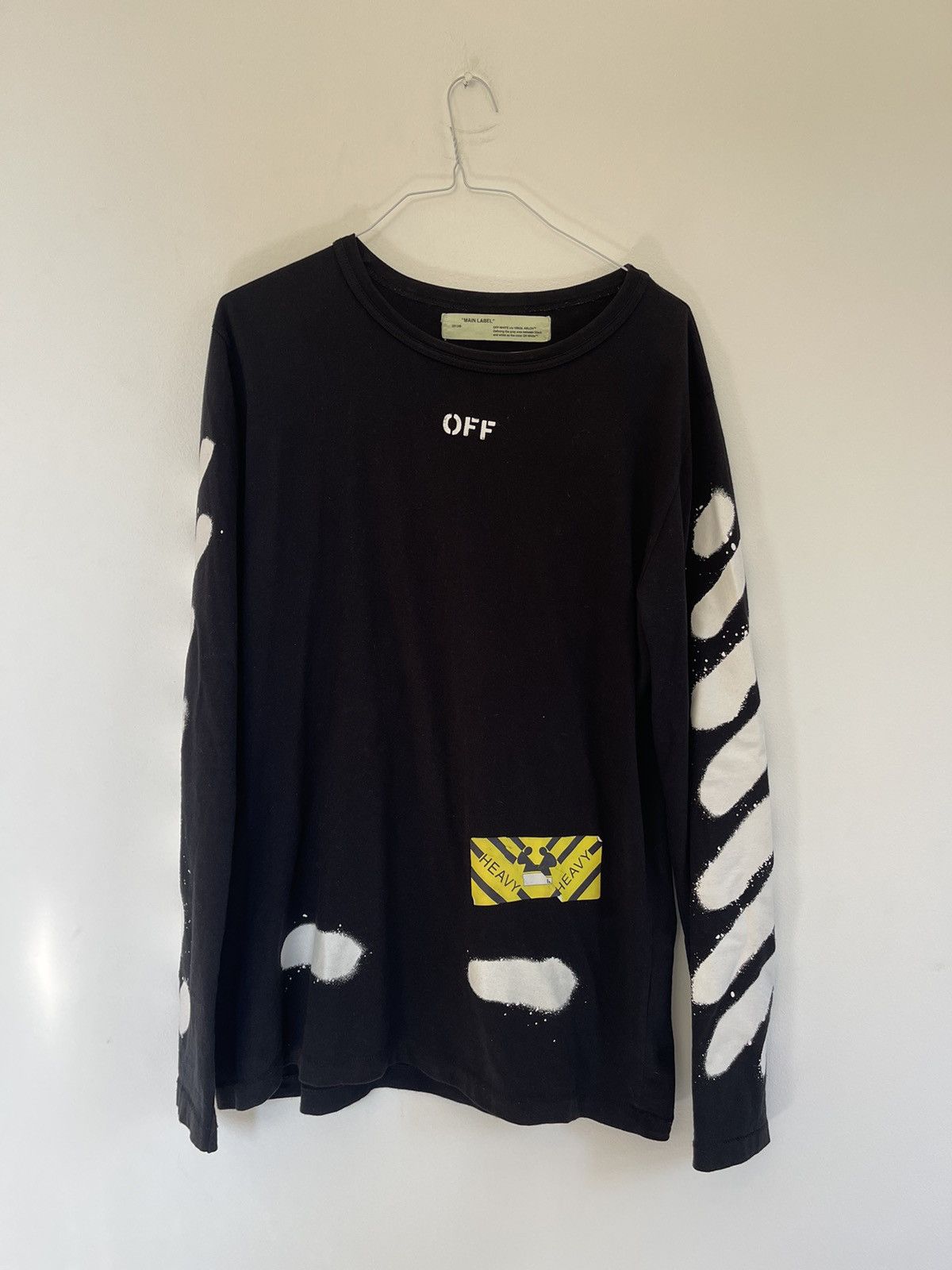 Off white spray paint Long sleeve shirt