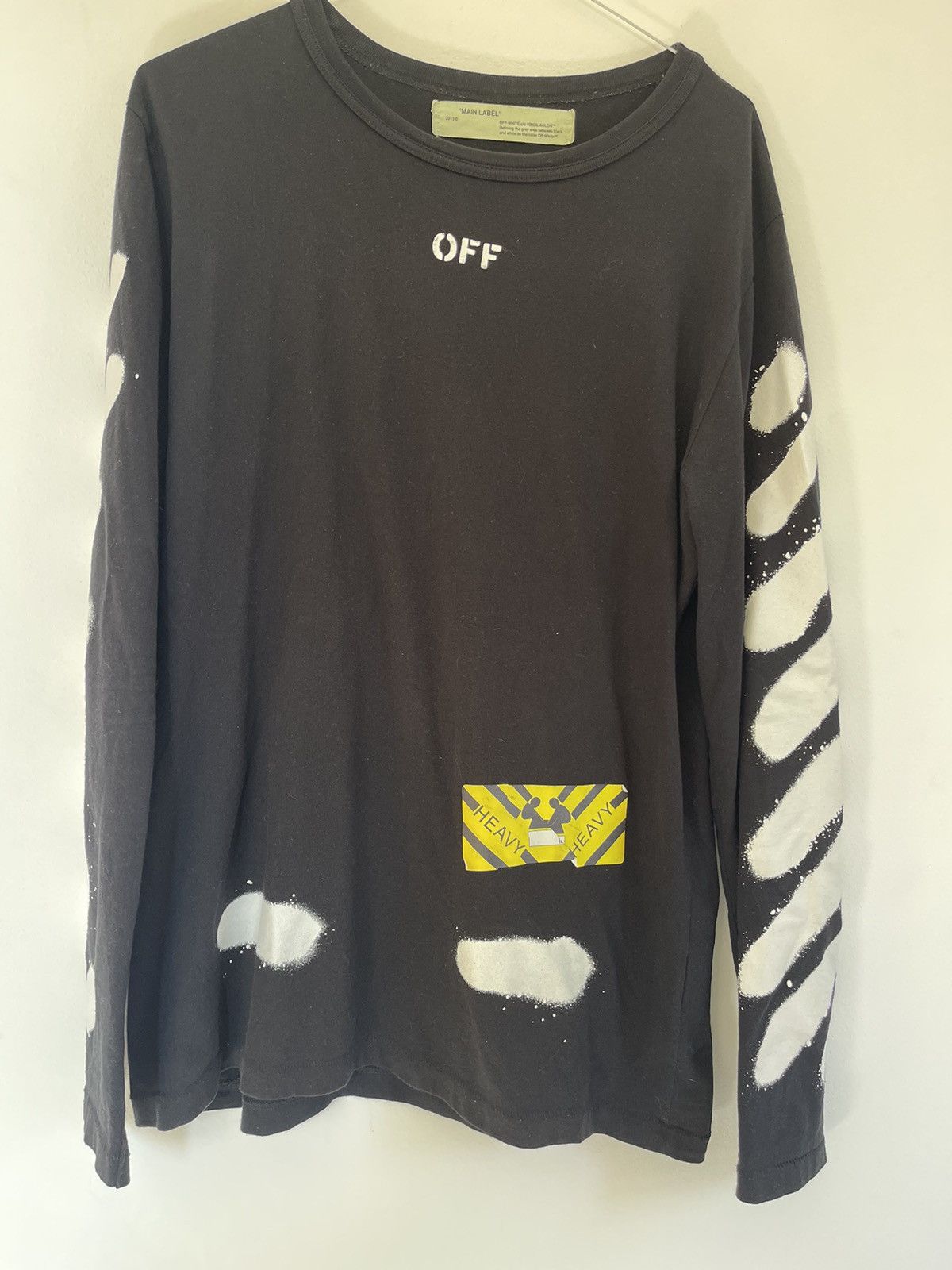 Off white spray paint Long sleeve shirt