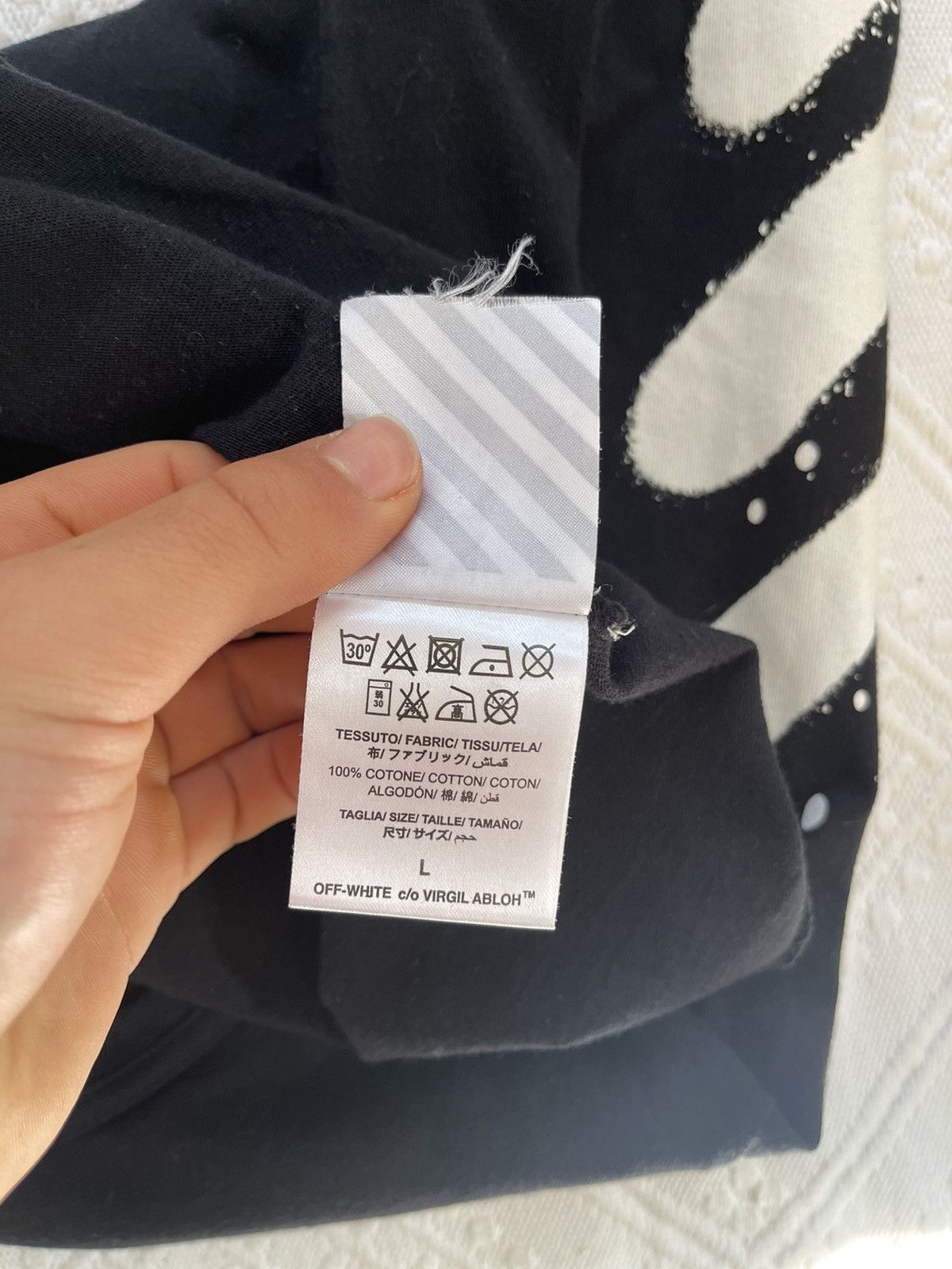 Off white spray paint Long sleeve shirt