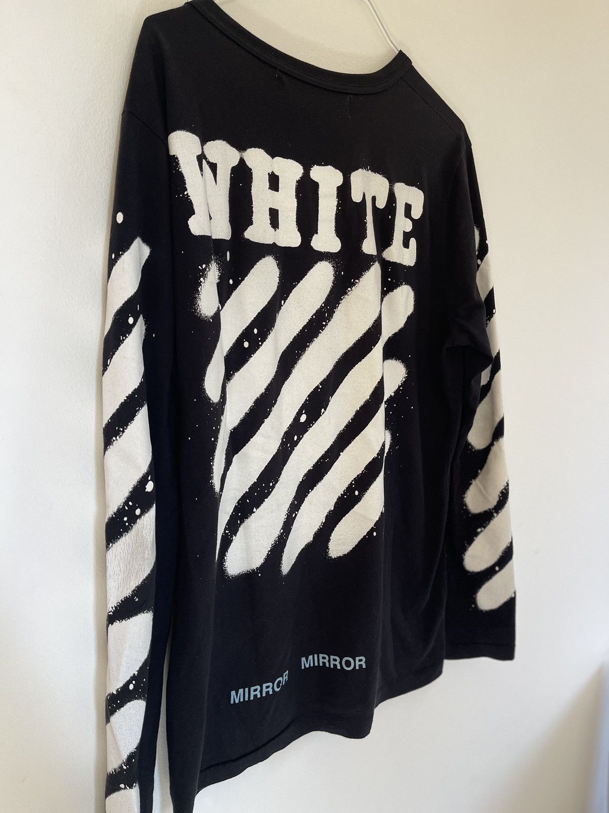 Off white spray paint Long sleeve shirt