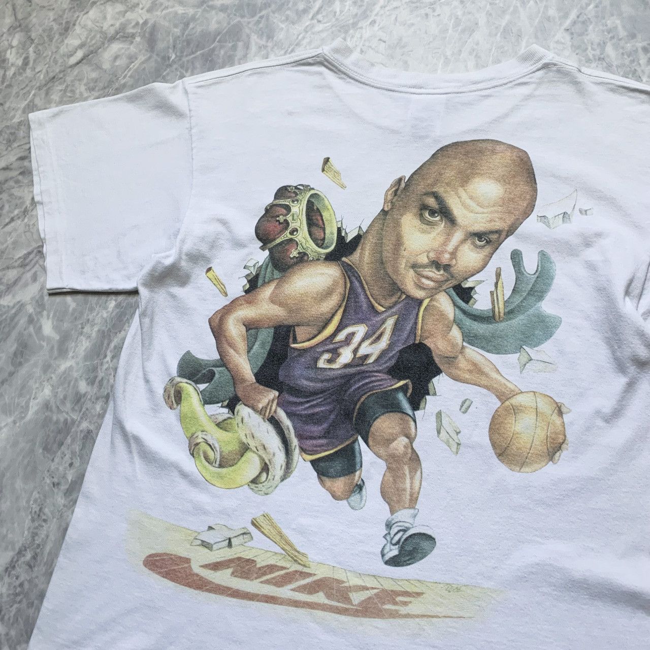NBA × Nike × Vintage VTG 90s NBA NIKE CHARLES BARKLEY SUNS T-SHIRT MADE IN USA Size US M / EU 48-50 / 2 - 4 Thumbnail