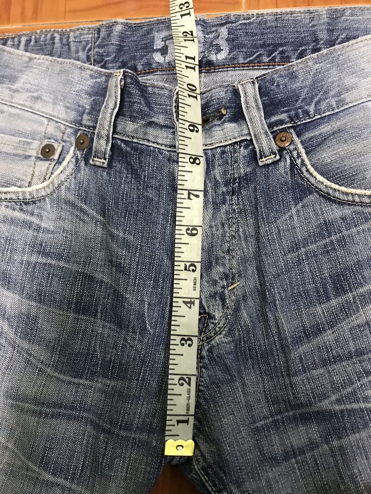 Edwin DISTRESSED ‼️‼️Blue Trip Edwin 503 Denim jeans 👖 Nice Design Size US 32 / EU 48 - 9 Thumbnail