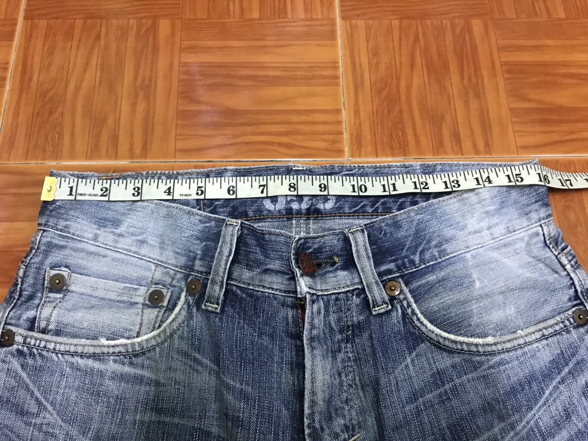 Edwin DISTRESSED ‼️‼️Blue Trip Edwin 503 Denim jeans 👖 Nice Design Size US 32 / EU 48 - 8 Thumbnail