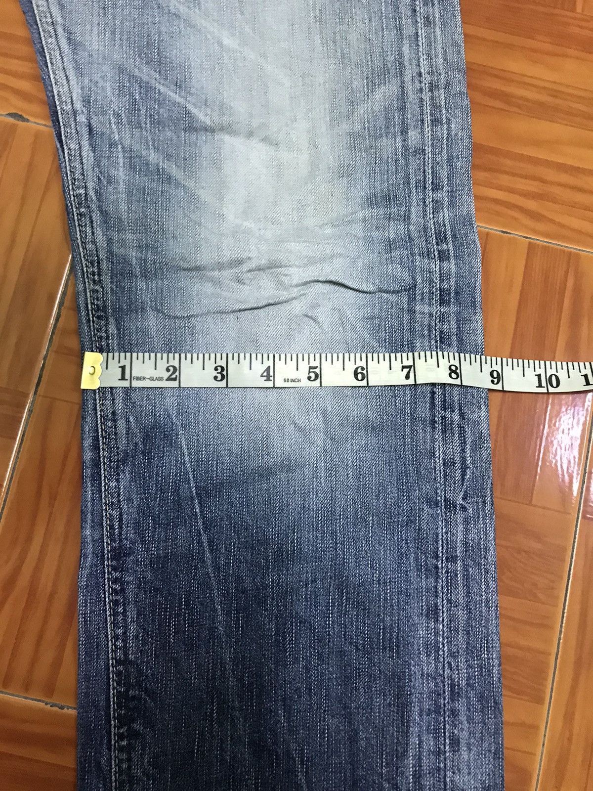 Edwin DISTRESSED ‼️‼️Blue Trip Edwin 503 Denim jeans 👖 Nice Design Size US 32 / EU 48 - 13 Thumbnail